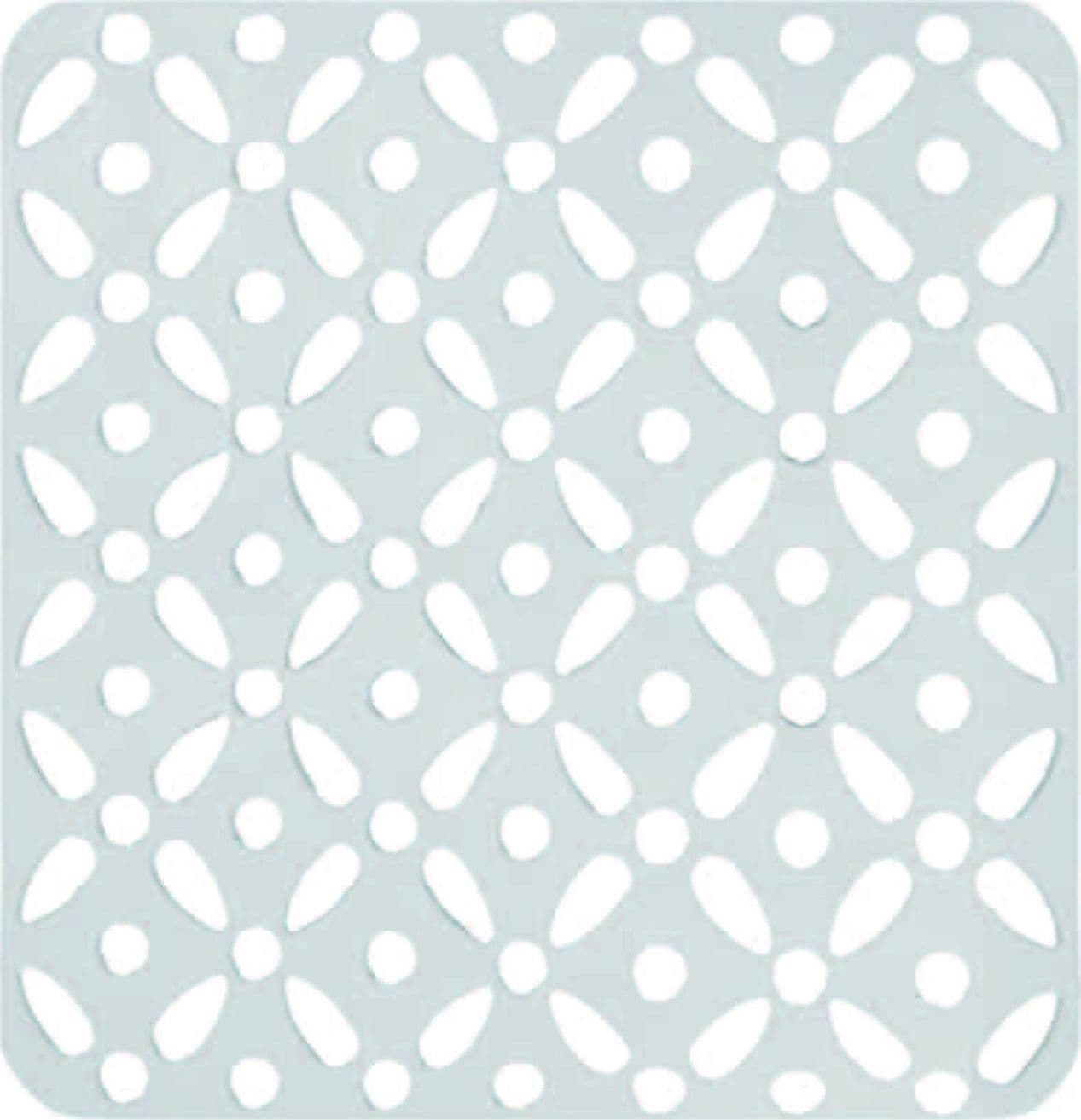 TAPPETO  DOCCIA BIANCO   cm.55x55  in gomma   con ventose antiscivolo - 3