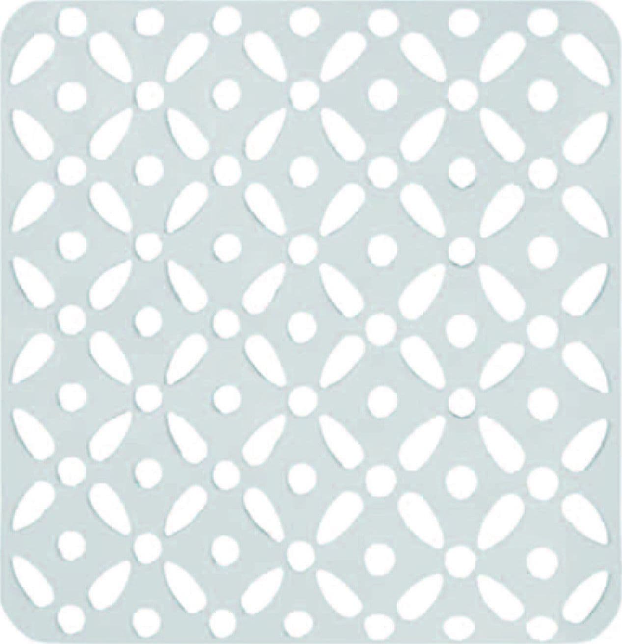 TAPPETO  DOCCIA BIANCO   cm.55x55  in gomma   con ventose antiscivolo - 4
