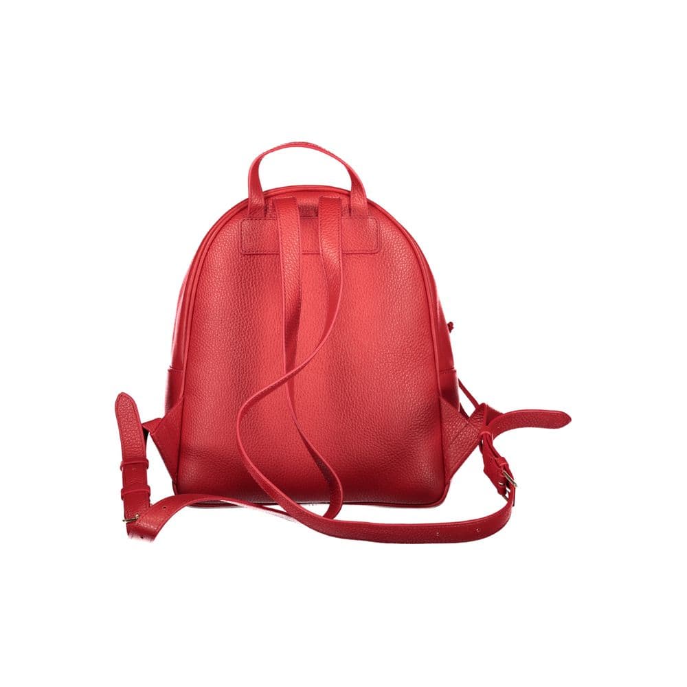 Coccinelle Red Leather Women's Backpack - 2