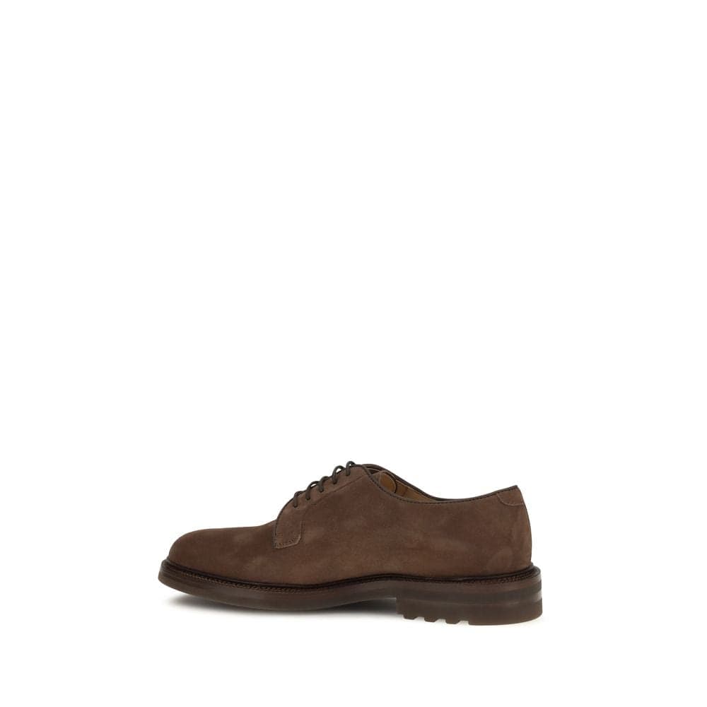 Brunello Cucinelli Brown Calf Leather Bos Taurus Oxfords And Derbies - 3