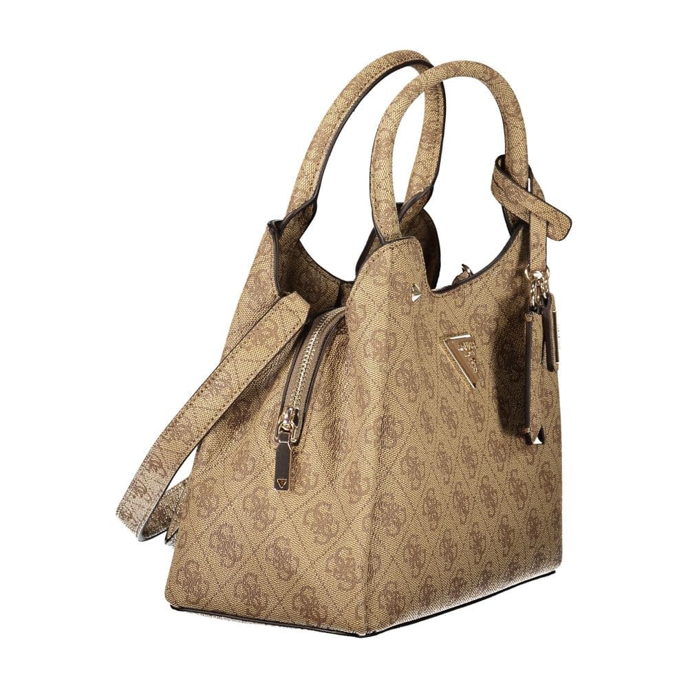 Guess Jeans Beige Polyurethane Women's Bag - 3
