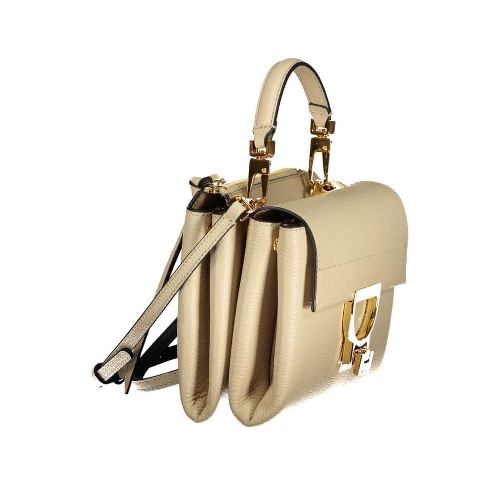 Coccinelle Beige Leather Women's Bag - 3