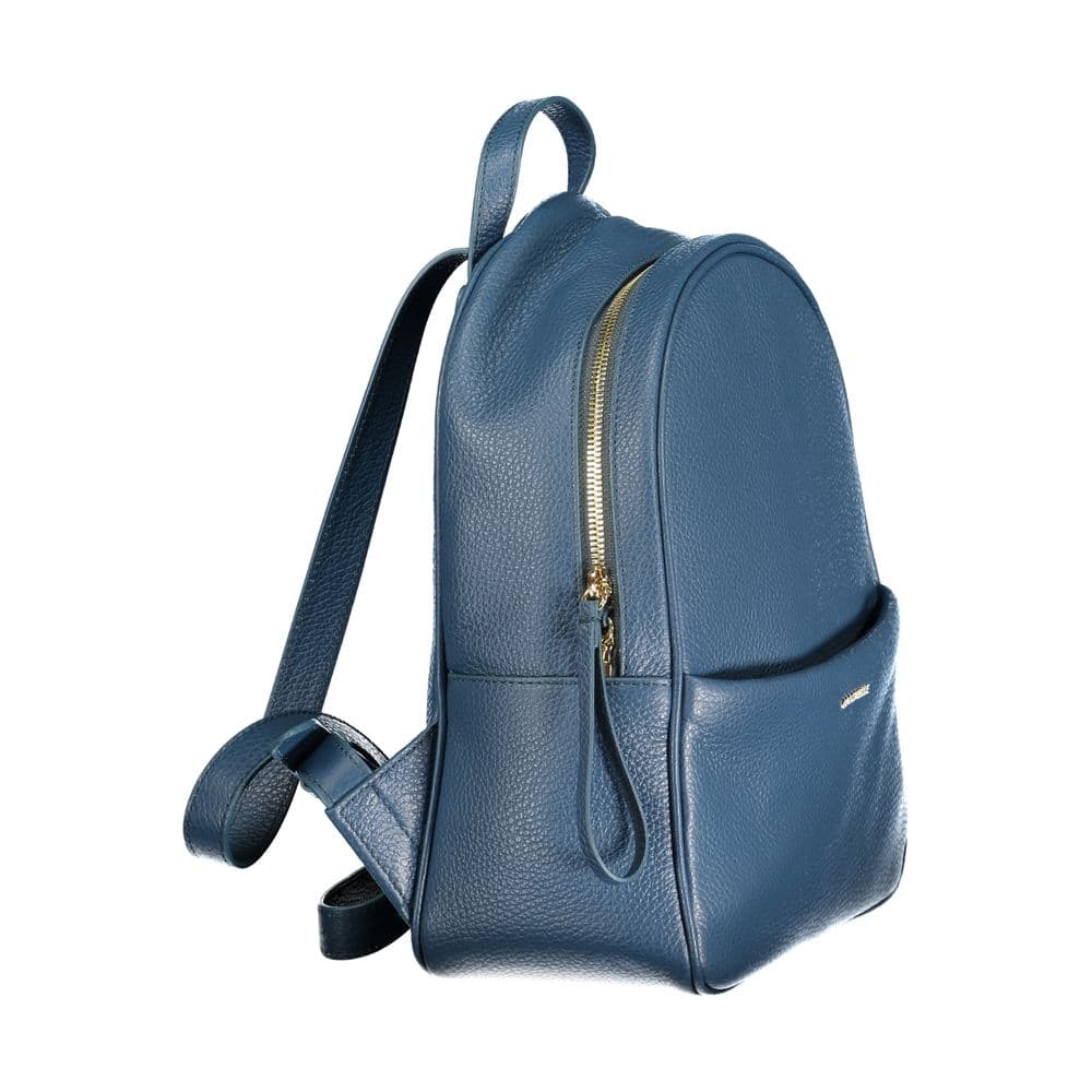 Coccinelle Blue Leather Womens Backpack - 3