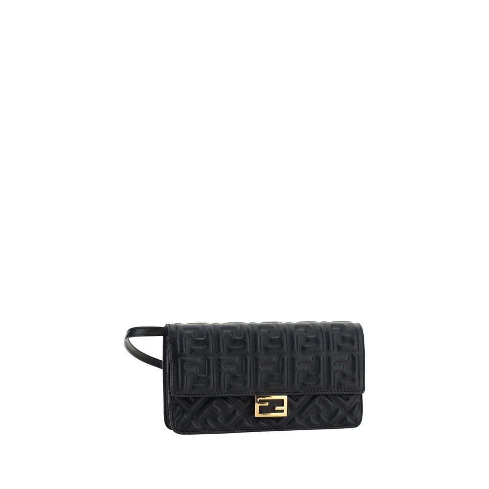 Fendi Black Calf Leather Bos Taurus Wallet - 2