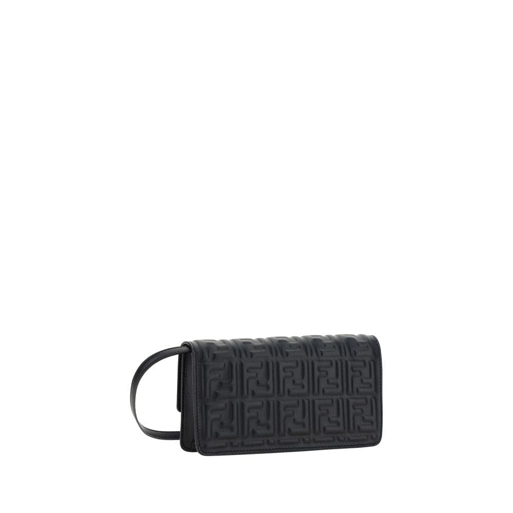 Fendi Black Calf Leather Bos Taurus Wallet - 3