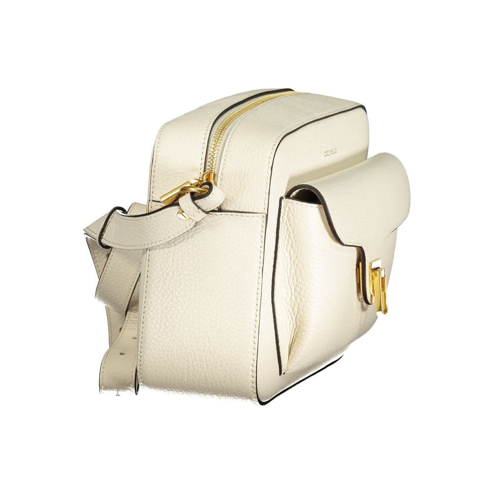 Coccinelle Bianco Leather Women's Bag - 3