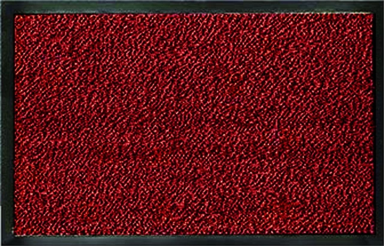Zerbino mangiasporco rosso fondo antiscivolo   spessore mm.9  - cm.  .40x70 - 2