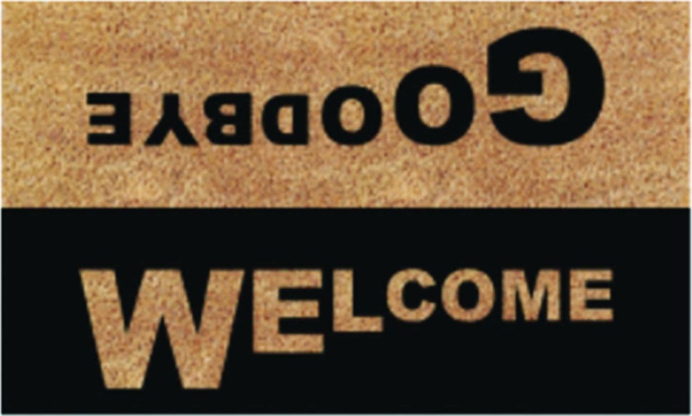 Zerbino cocco "welcome to our home" in cocco  mm.15   pvc antiscivolo  cm.40x70 - 4