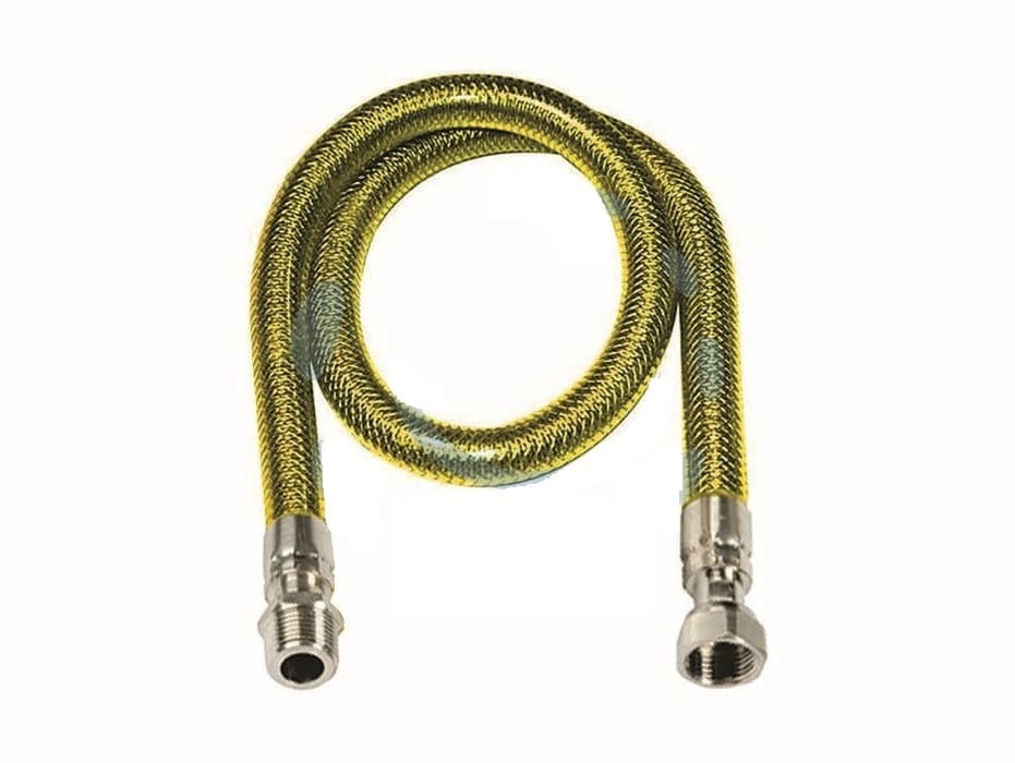 Tubo gas flessibile in acciaio inox con guaina maschio / femmina      cm.100 - 3