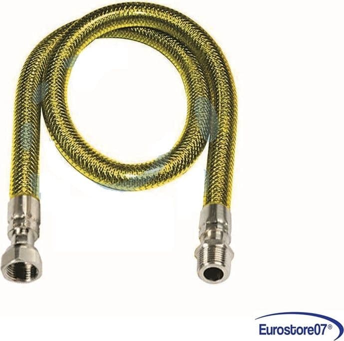 Tubo gas flessibile in acciaio inox con guaina maschio / femmina    	- cm.50 - 3