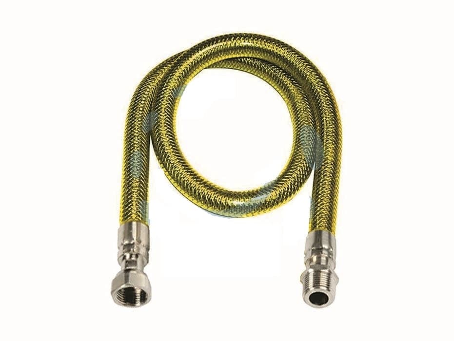Tubo gas flessibile in acciaio inox con guaina maschio / femmina    	- cm.50 - 4