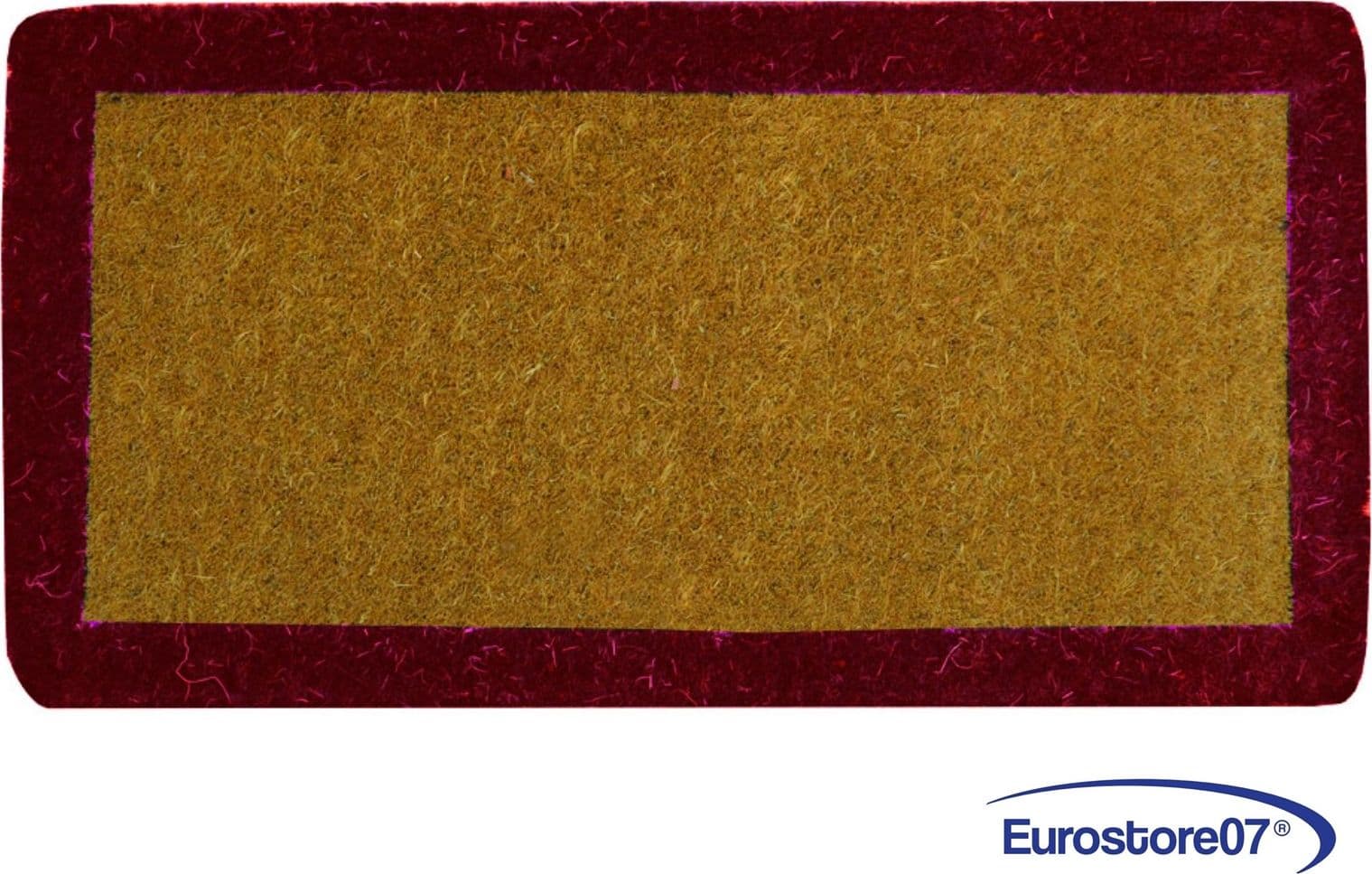 Zerbino imperiale a fascia rosso spessore mm.38   annodato a mano  -	- cm.70x140