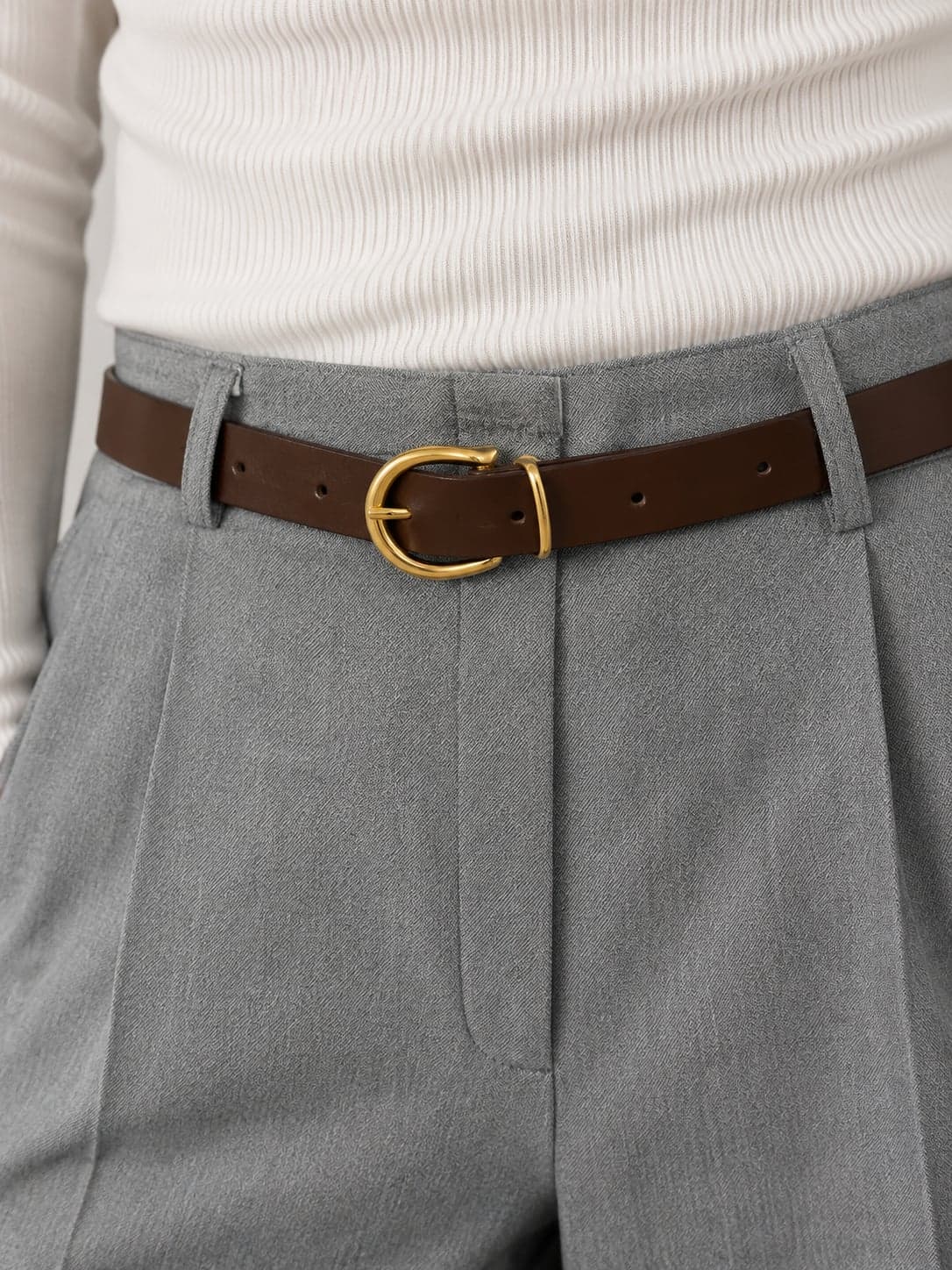 PANTALONI PALAZZO CON CINTURA - 2