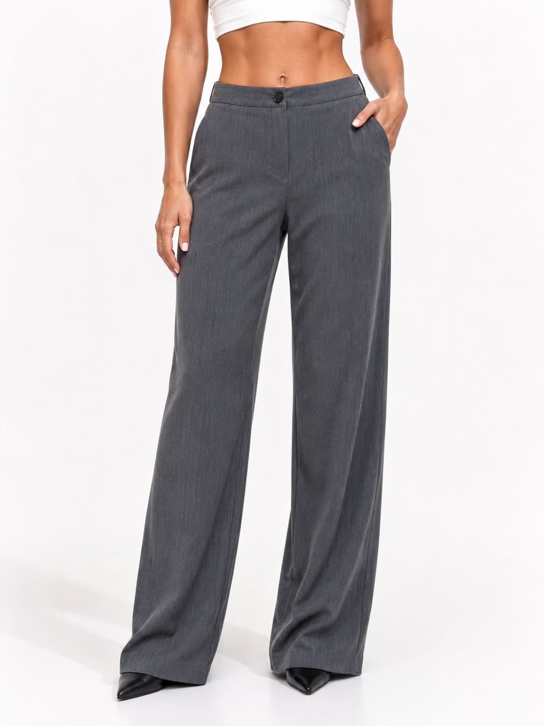 PANTALONE DRITTO GESSATO - 3