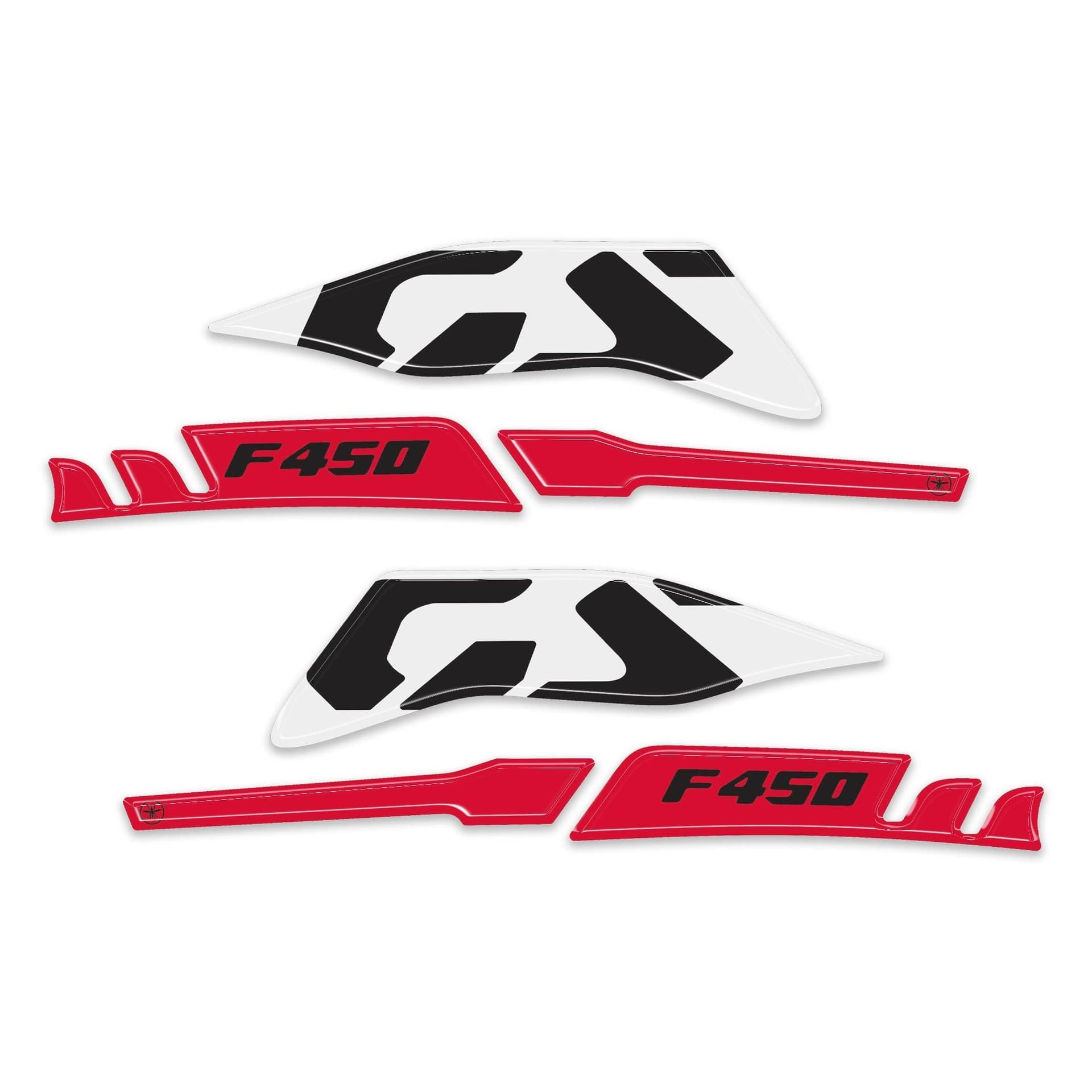 Adesivi 3D Protezione Paramani moto compatibile con Bmw F 450 GS 2026 - 14