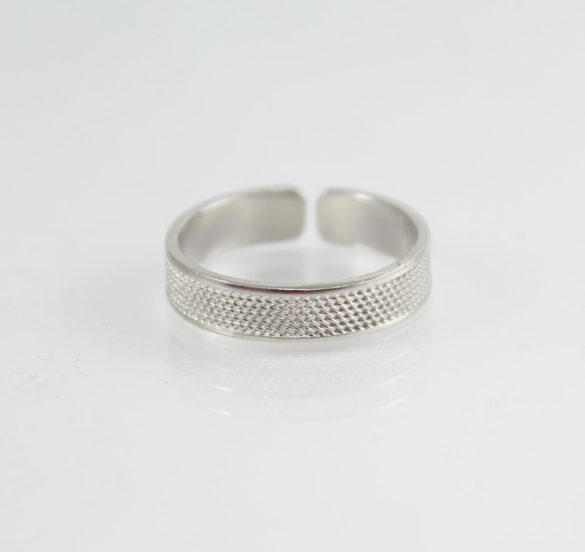 Anello Uomo Fascia Filigrana Argento Regolabile 5mm - 2