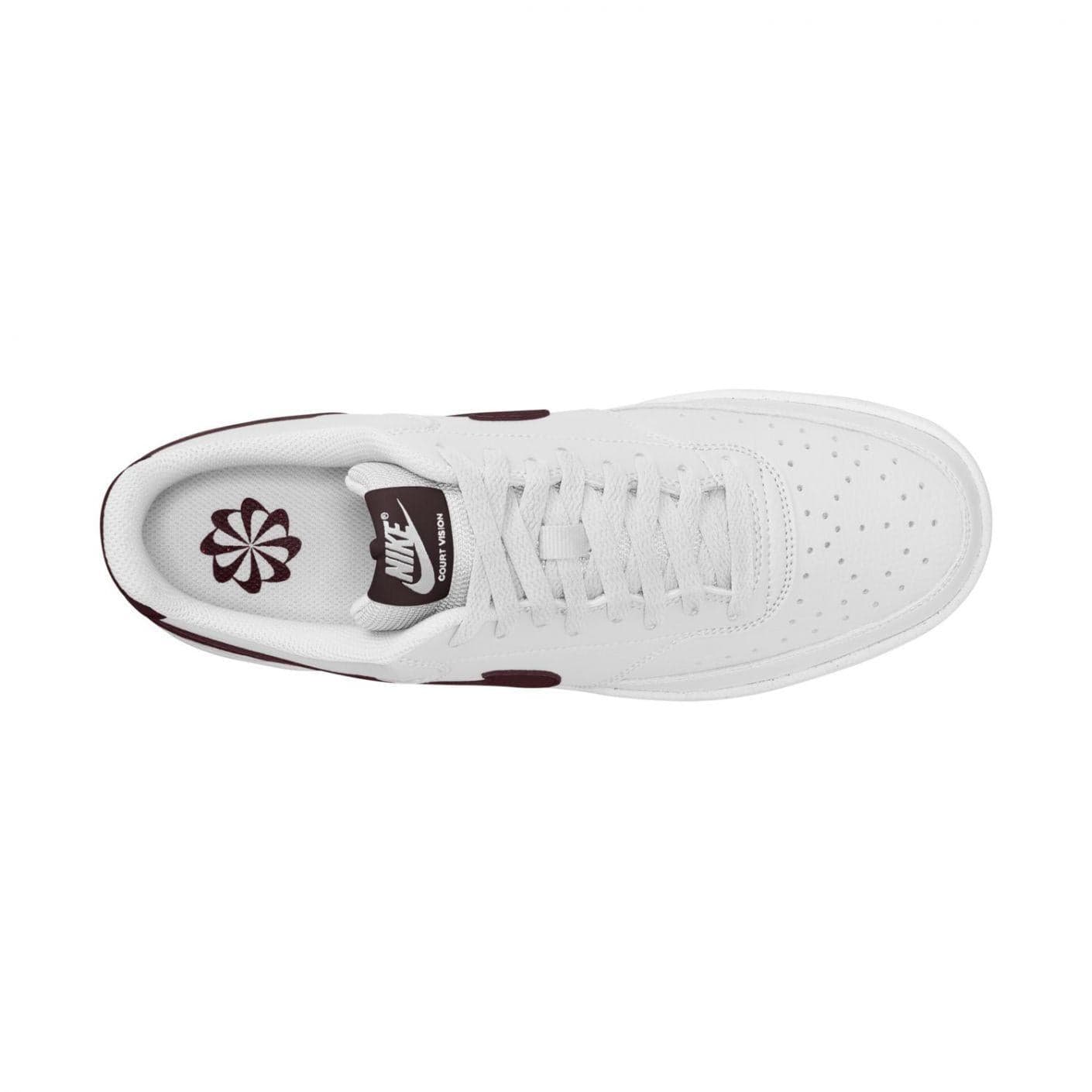 Sneakers Nike Court Vision Low 113 white burgundy - 3