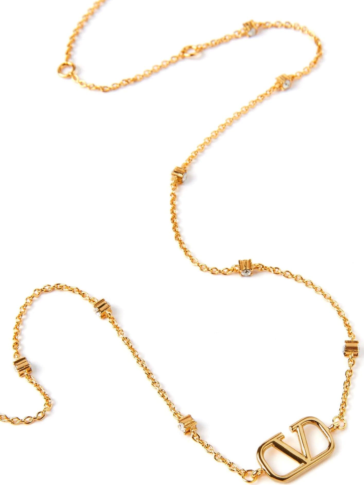 Valentino Garavani Gold Brass Necklace - 2
