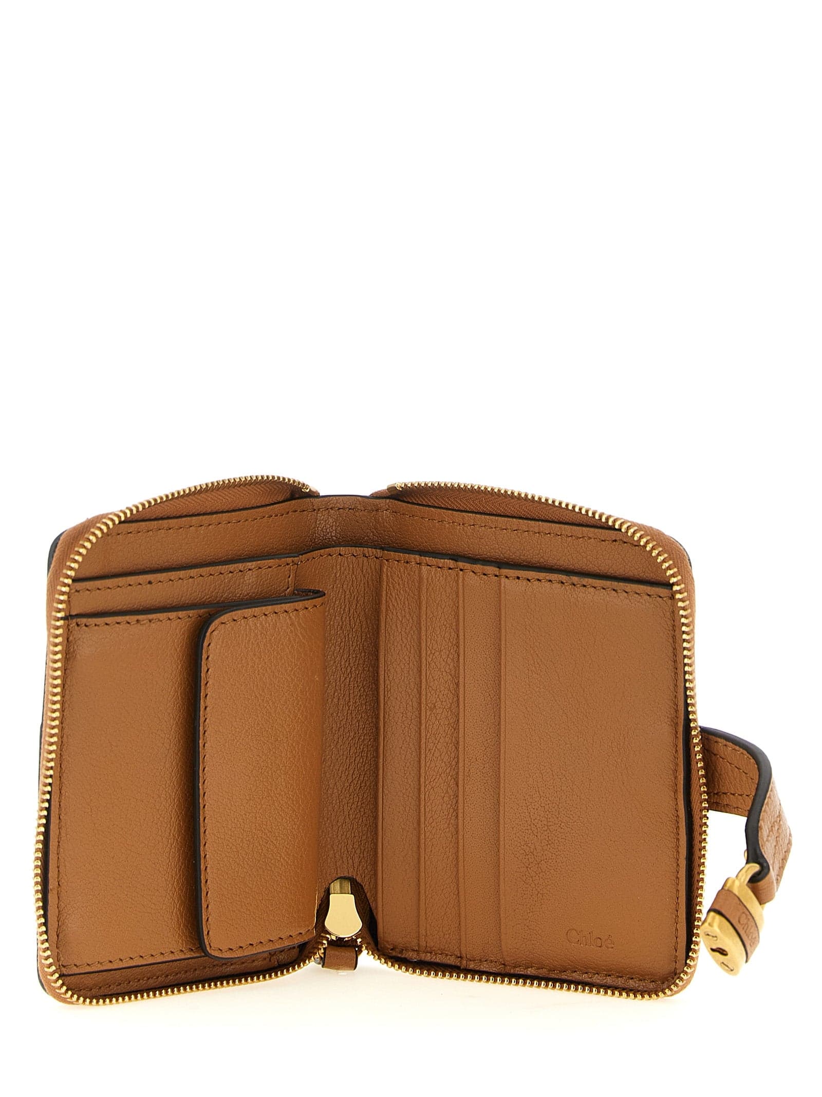 Chloé Brown Buffalo Leather Cardholder - 3