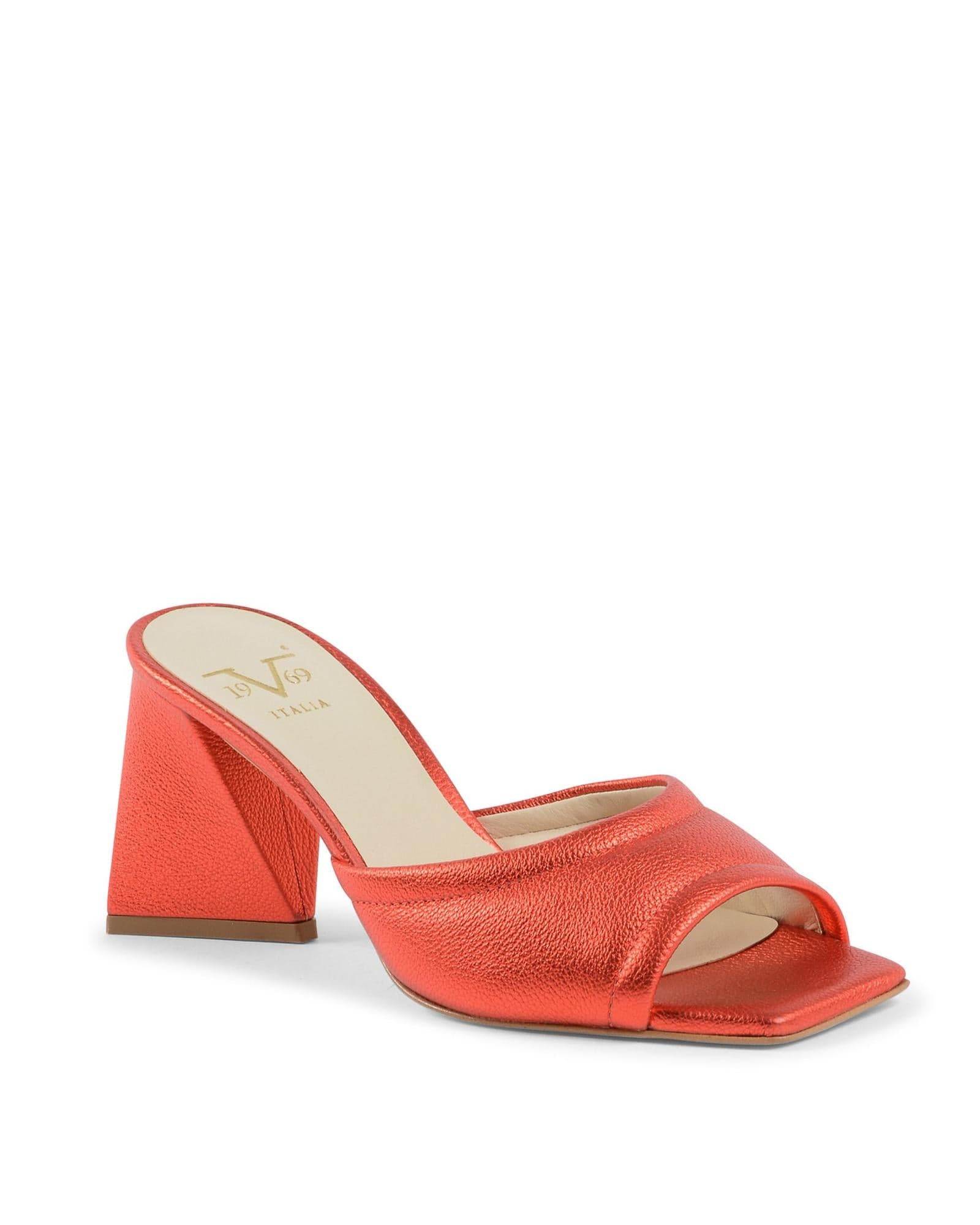 19V69 Italia Multicolor Leather Platform Sandals - 2