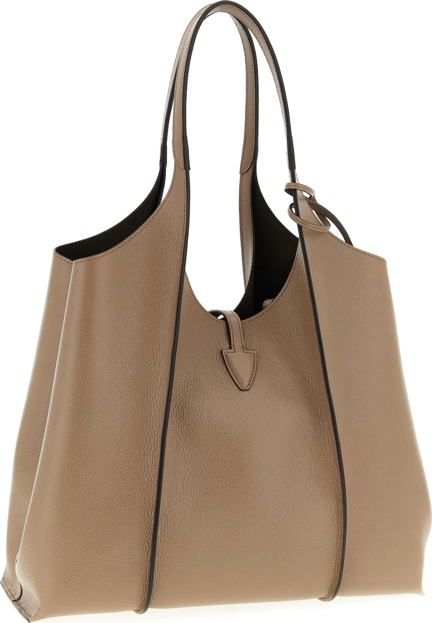 Tod's Beige Calfskin Tote Bag - 2