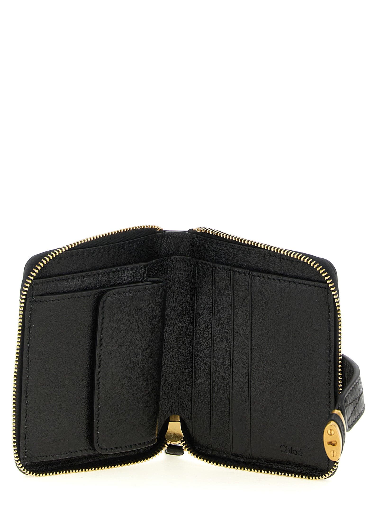 Chloé Black Buffalo Leather Cardholder - 3