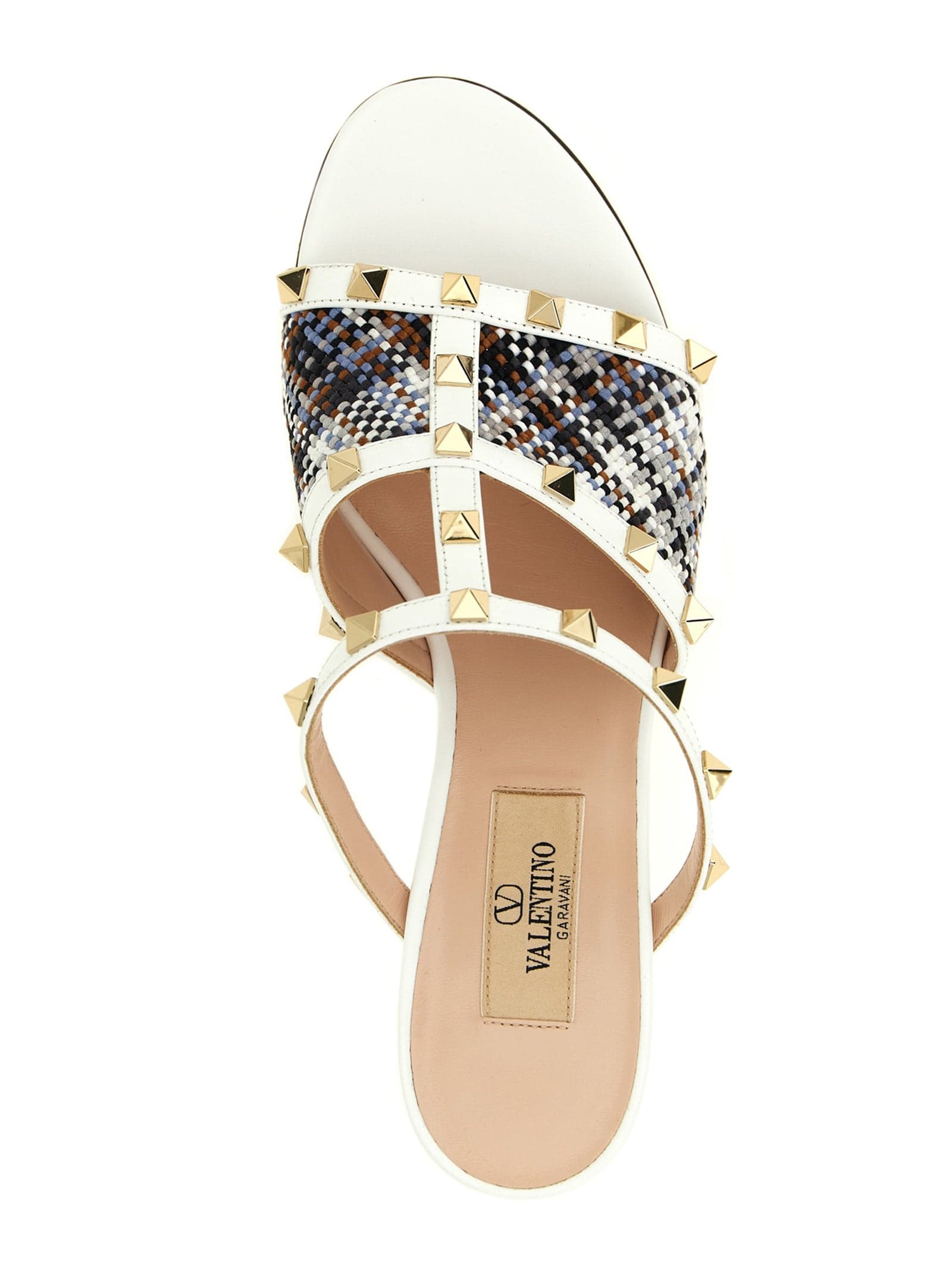 Valentino Garavani White Polyester Platform Sandals - 4