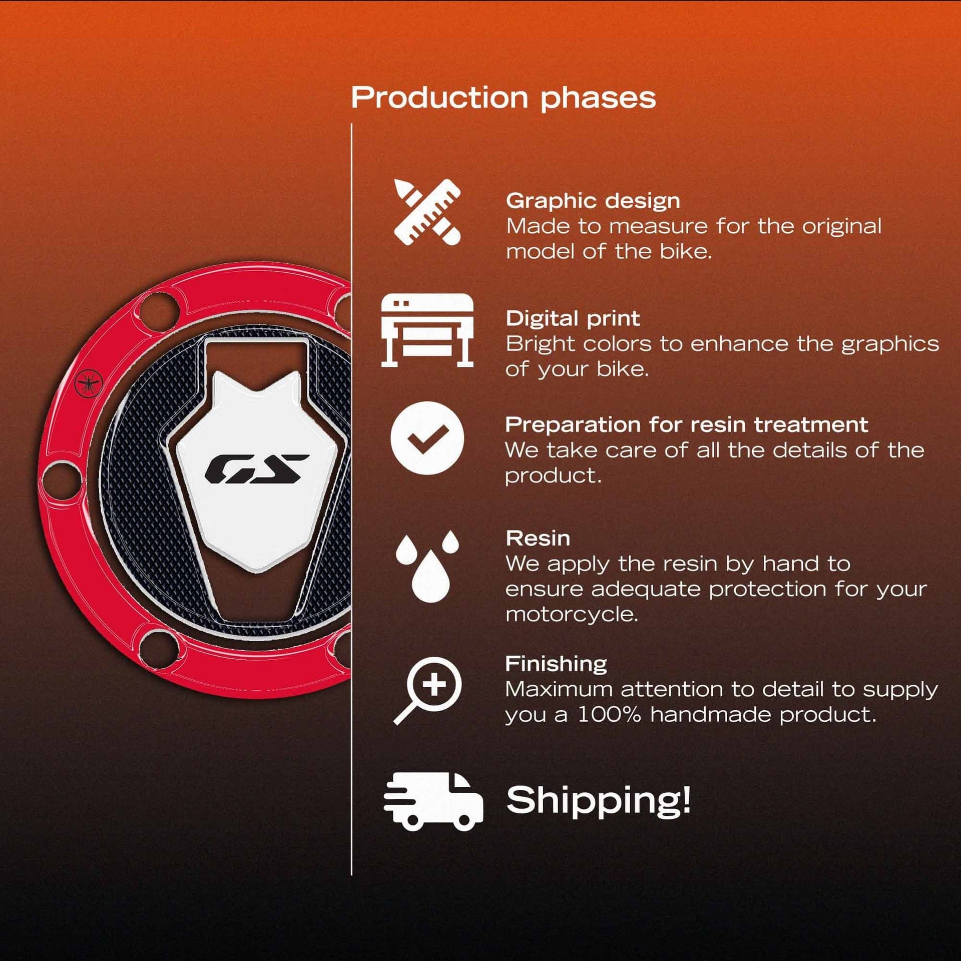 Adesivi 3D Protezione Tappo Serbatoio compatibile con Bmw F 450 GS 2026 - 14