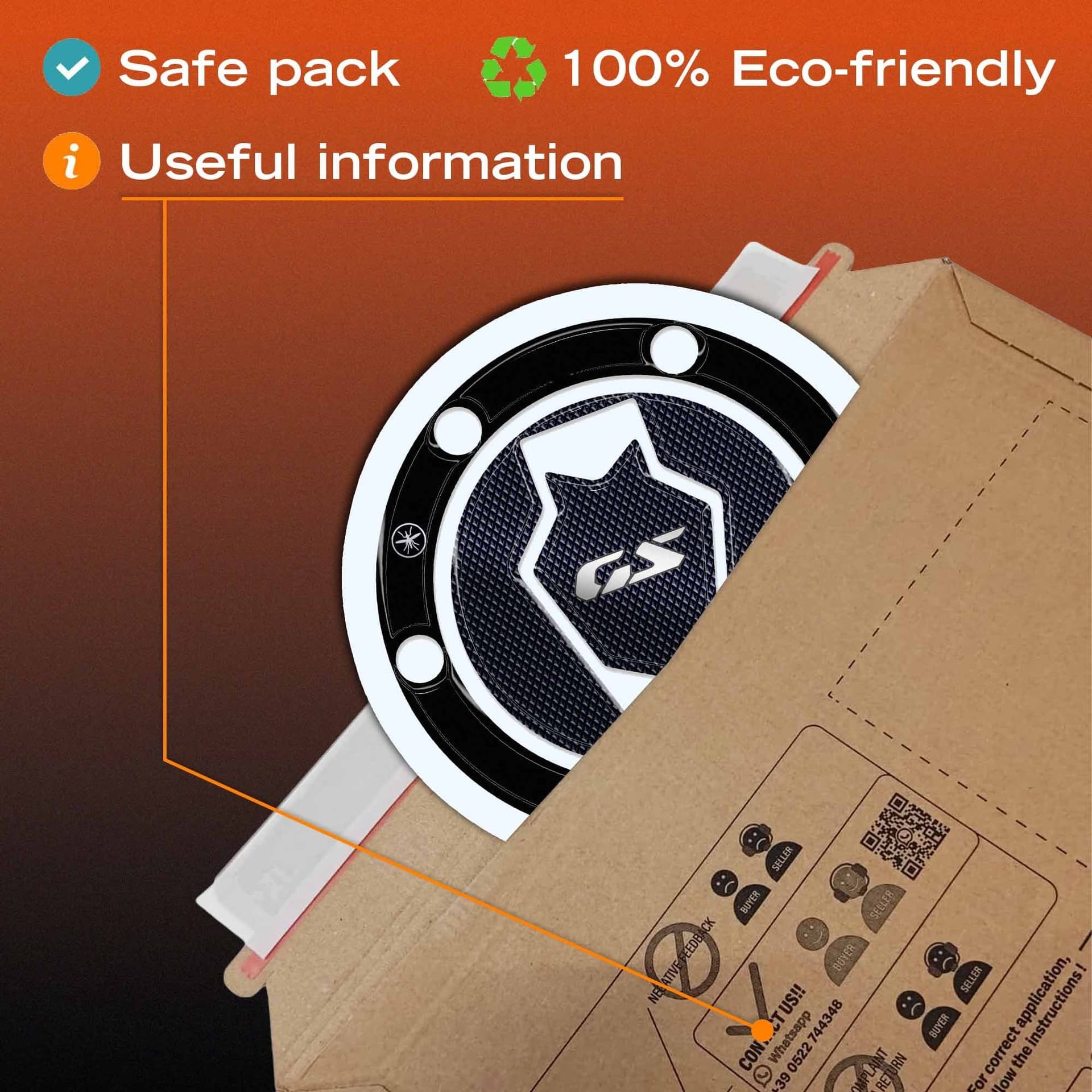 Adesivi 3D Protezione Tappo Serbatoio compatibile con Bmw F 450 GS 2026 - 10