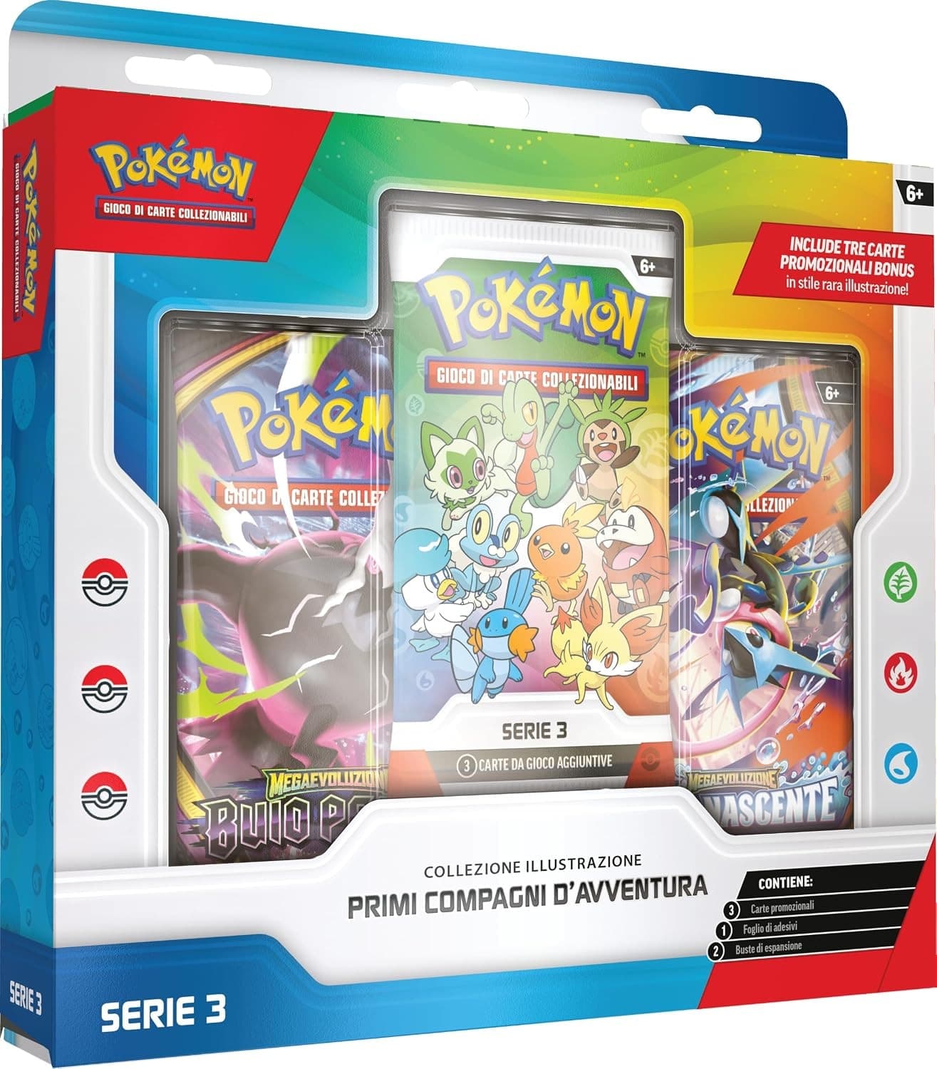 Pokémon: collezione illustrazione Primi compagni d’avventura - Serie 3