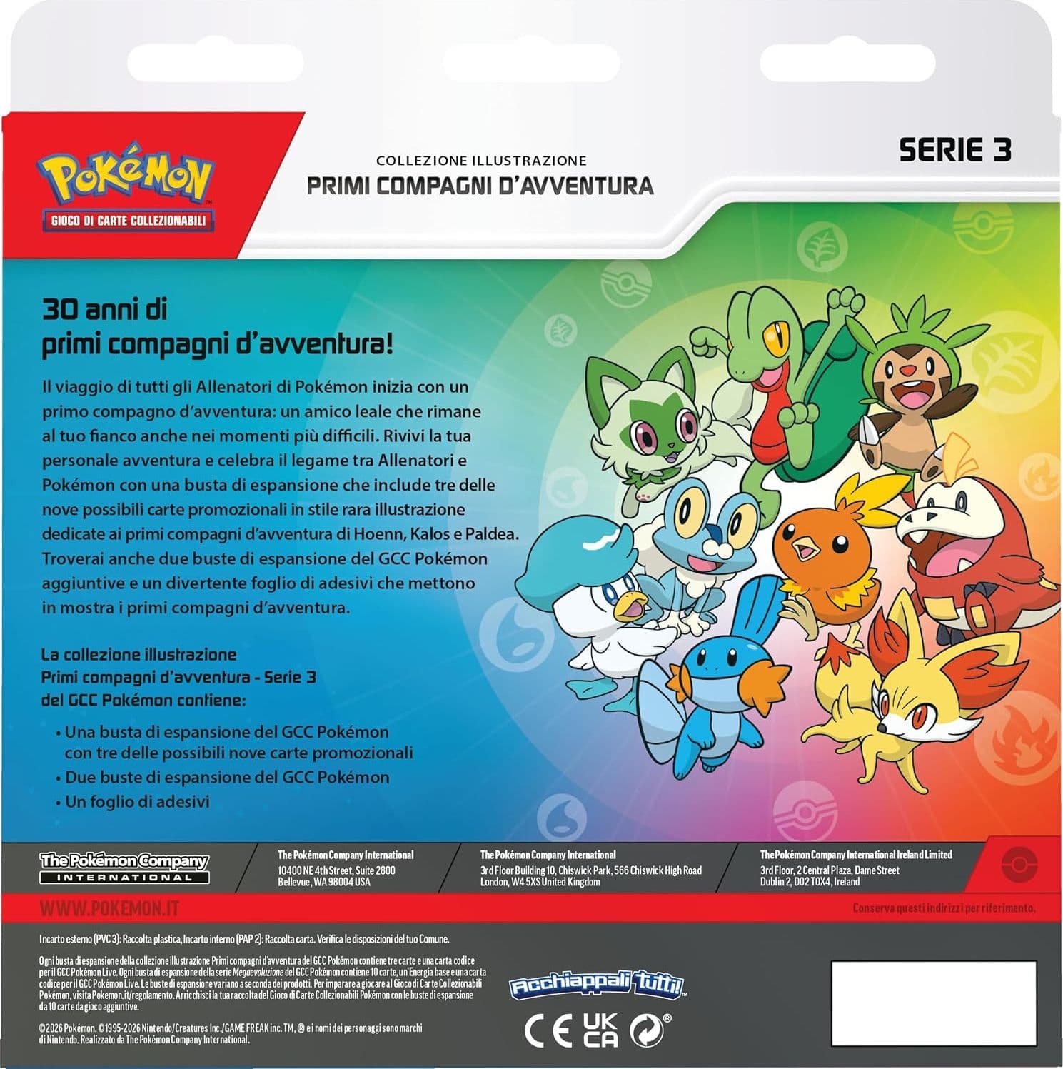 Pokémon: collezione illustrazione Primi compagni d’avventura - Serie 3 - 3