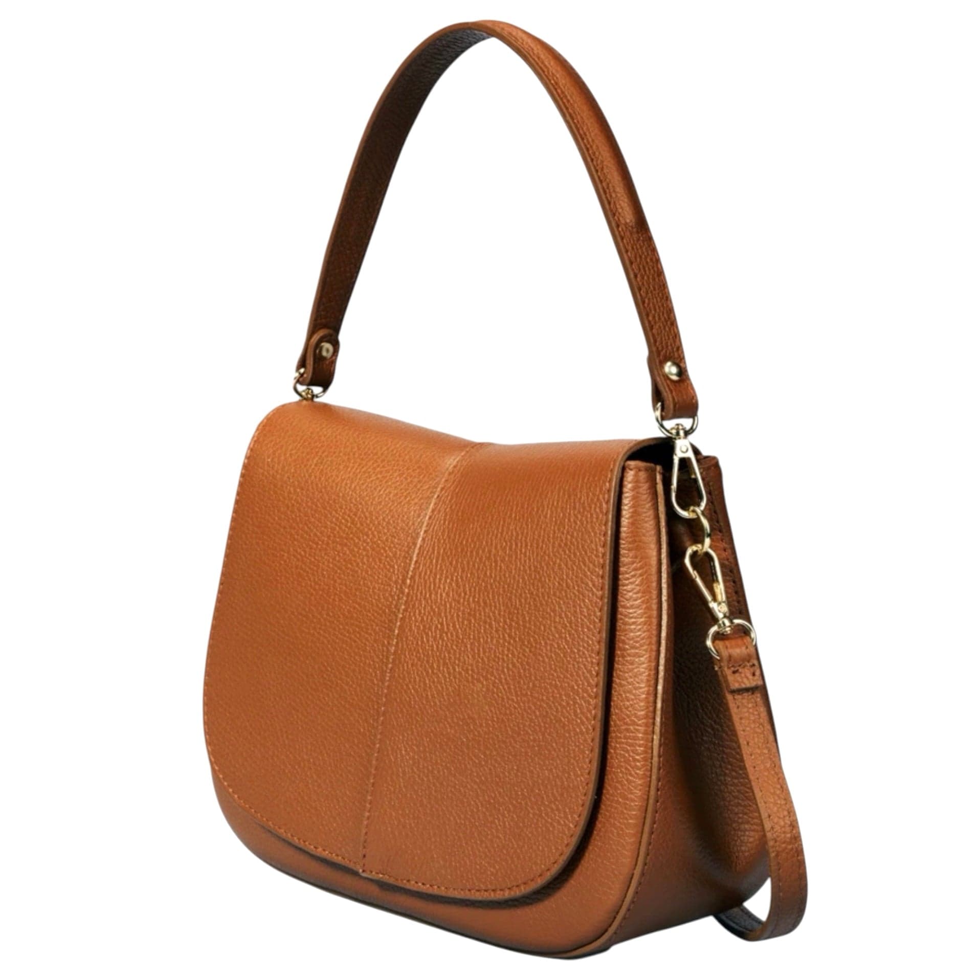 Modarno Borsa donna a Spalla in vera pelle "Peach" 27x9x21 cm - 2