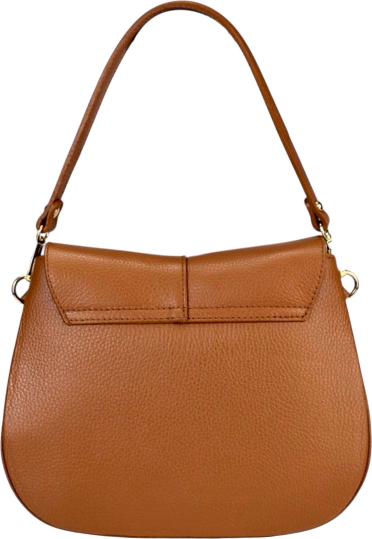 Modarno Borsa donna a Spalla in vera pelle "Peach" 27x9x21 cm - 3