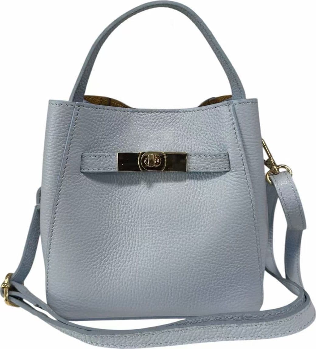 Modarno Borsetta Donna a mano Artimina in vera pelle 18x11x18 cm