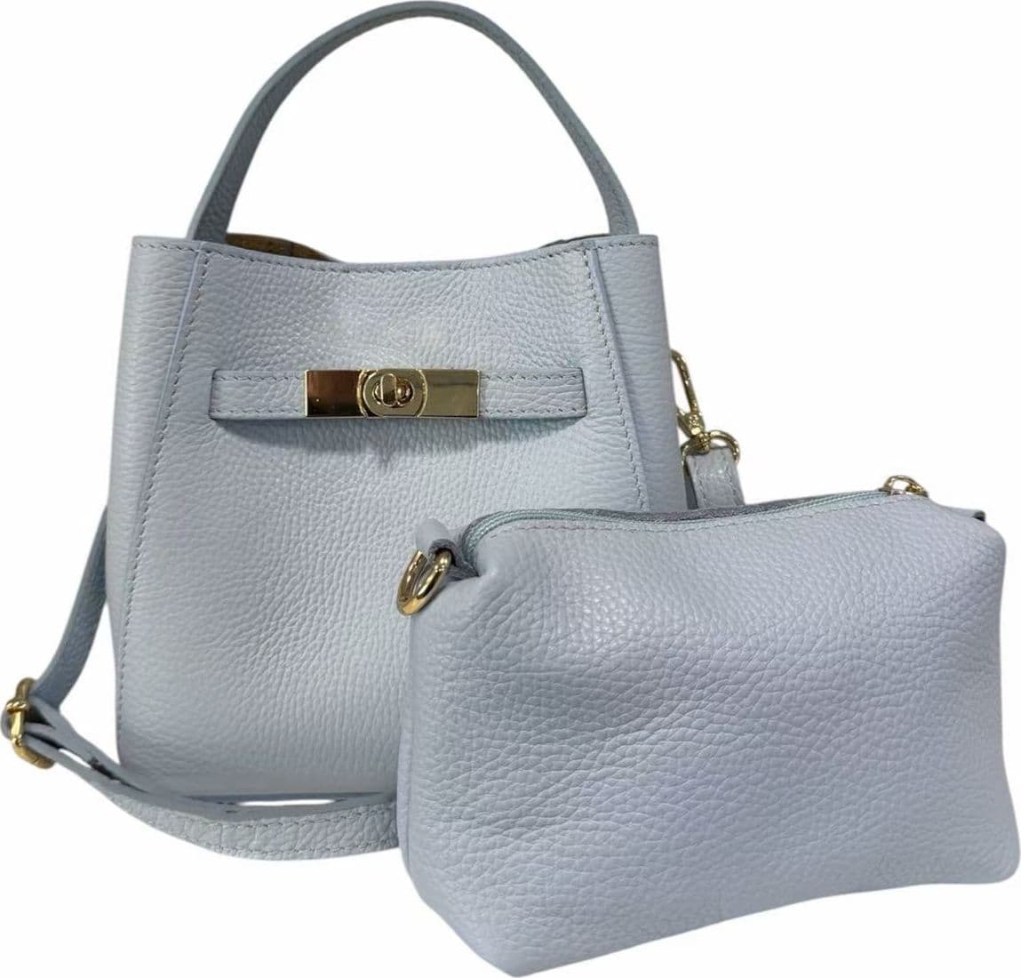 Modarno Borsetta Donna a mano Artimina in vera pelle 18x11x18 cm - 4