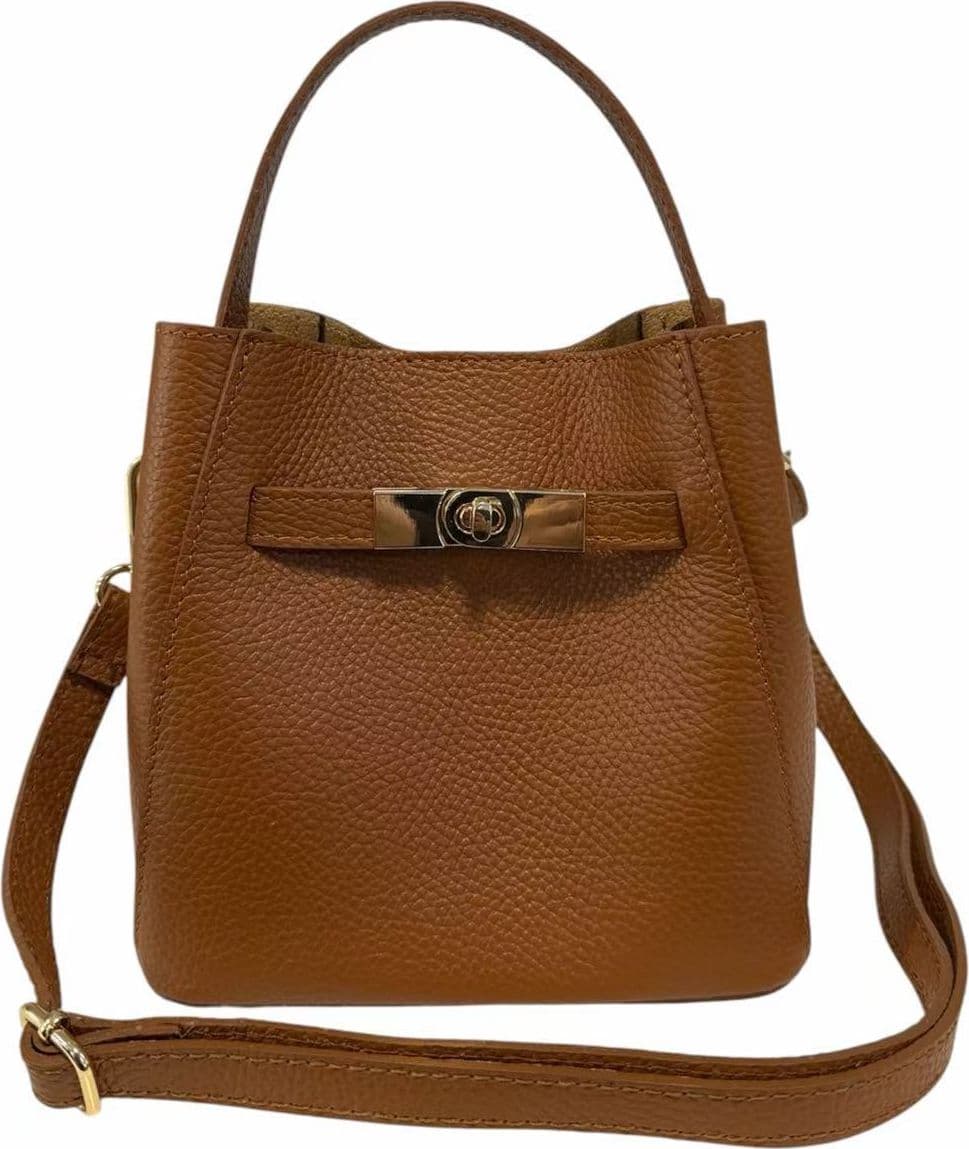 Modarno Borsetta Donna a mano Artimina in vera pelle 18x11x18 cm - 10