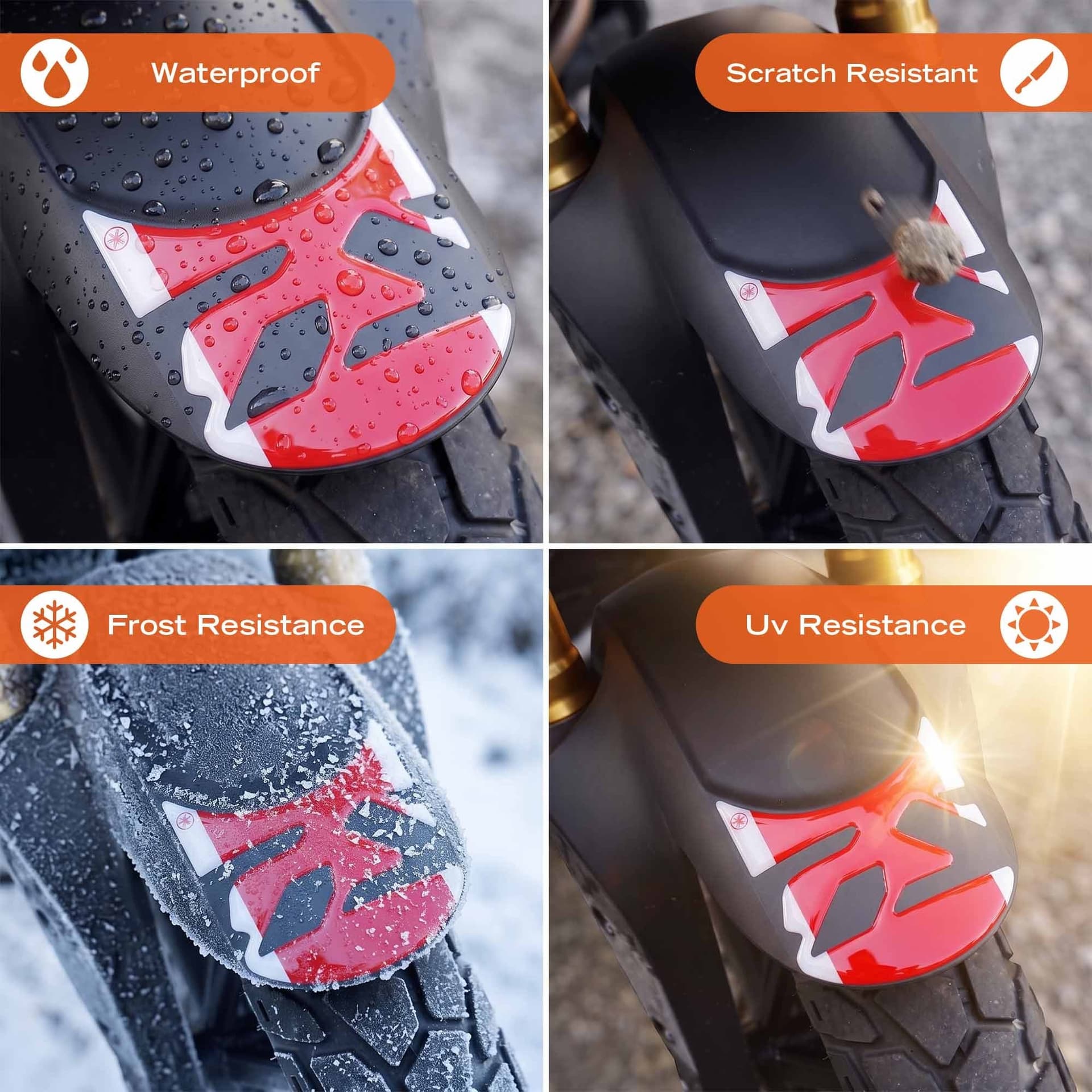 Adesivo 3D Protezioni Parafango moto compatibile con Bmw F 450 GS 2026 - 16