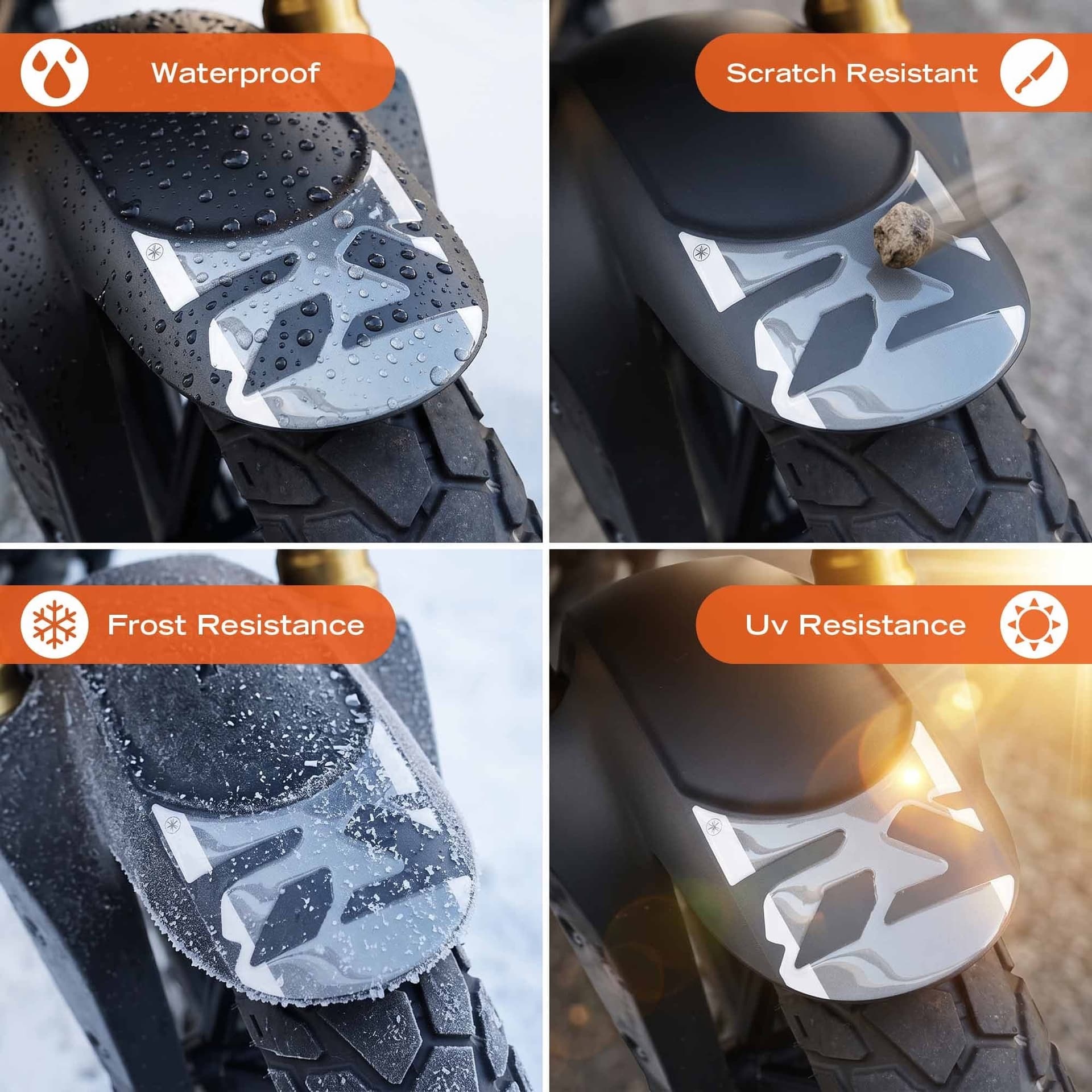 Adesivo 3D Protezioni Parafango moto compatibile con Bmw F 450 GS 2026 - 10