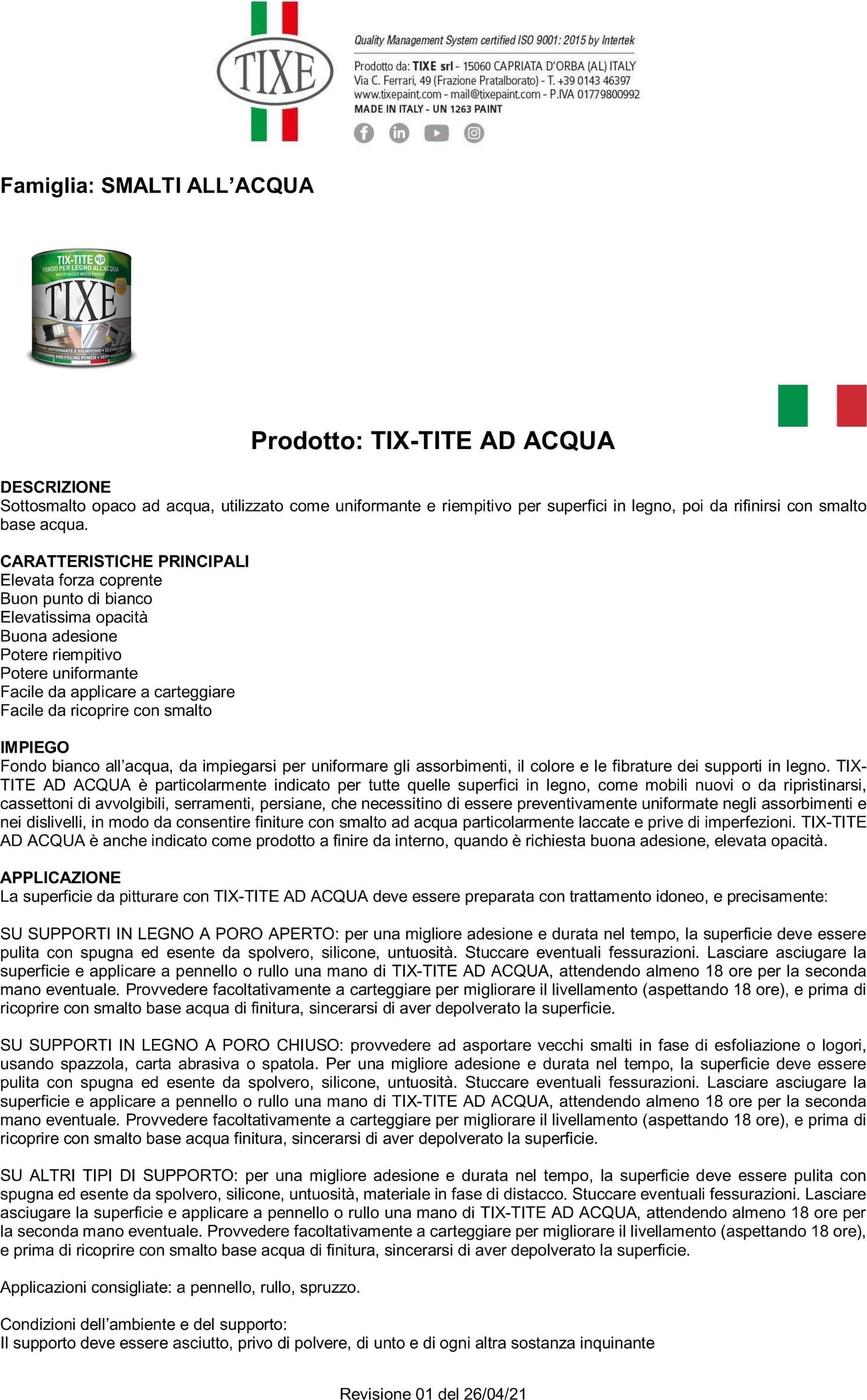 Tixe Tix-Tite H₂O 500ml fondo primer bianco opaco per muro e legno base acqua - 6