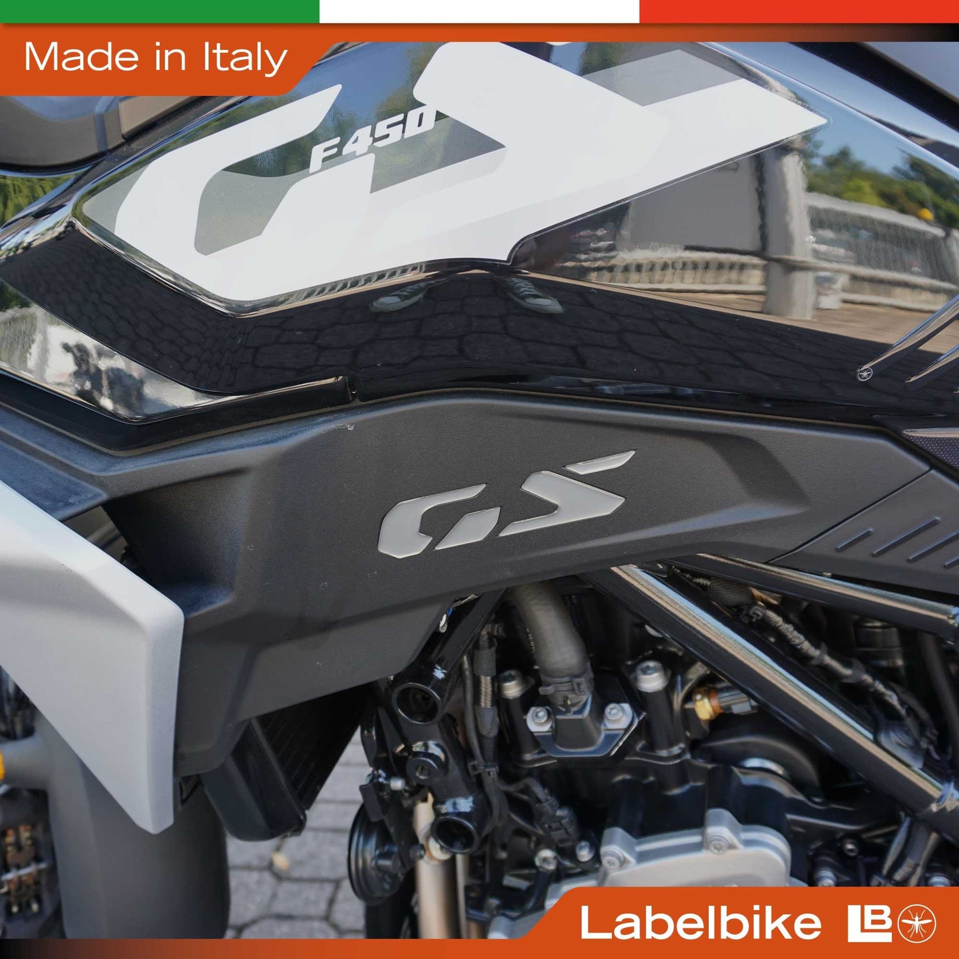 Adesivi 3D Scritte laterali resinate moto compatibile con Bmw F450 GS 2026 - 9