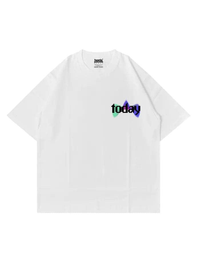 T-shirt bianca No Talk | Boxy Fit 200g Made in Italy – Horda - 3