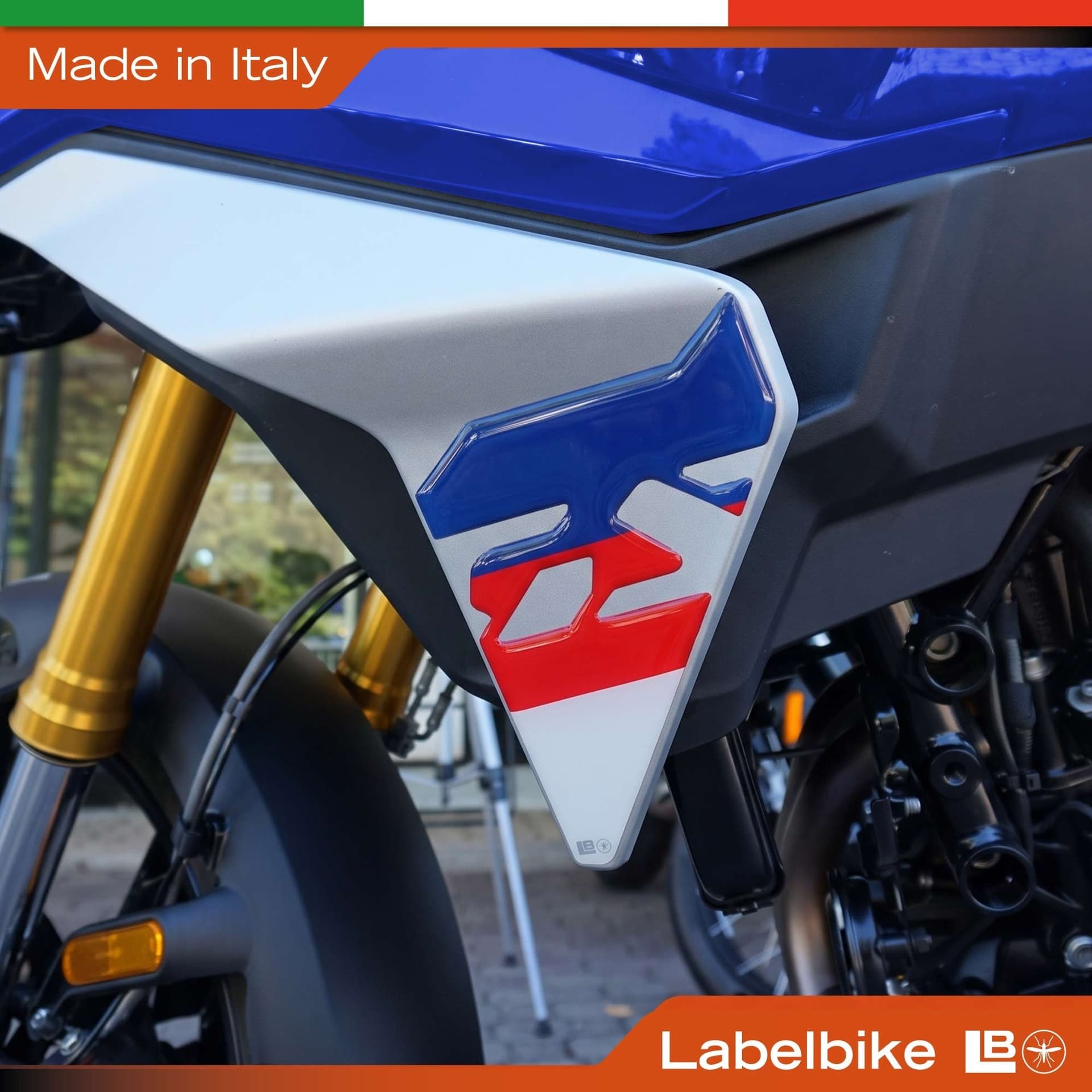 Adesivi 3D Deflettori pance moto compatibile con Bmw F 450 GS 2026 - 3
