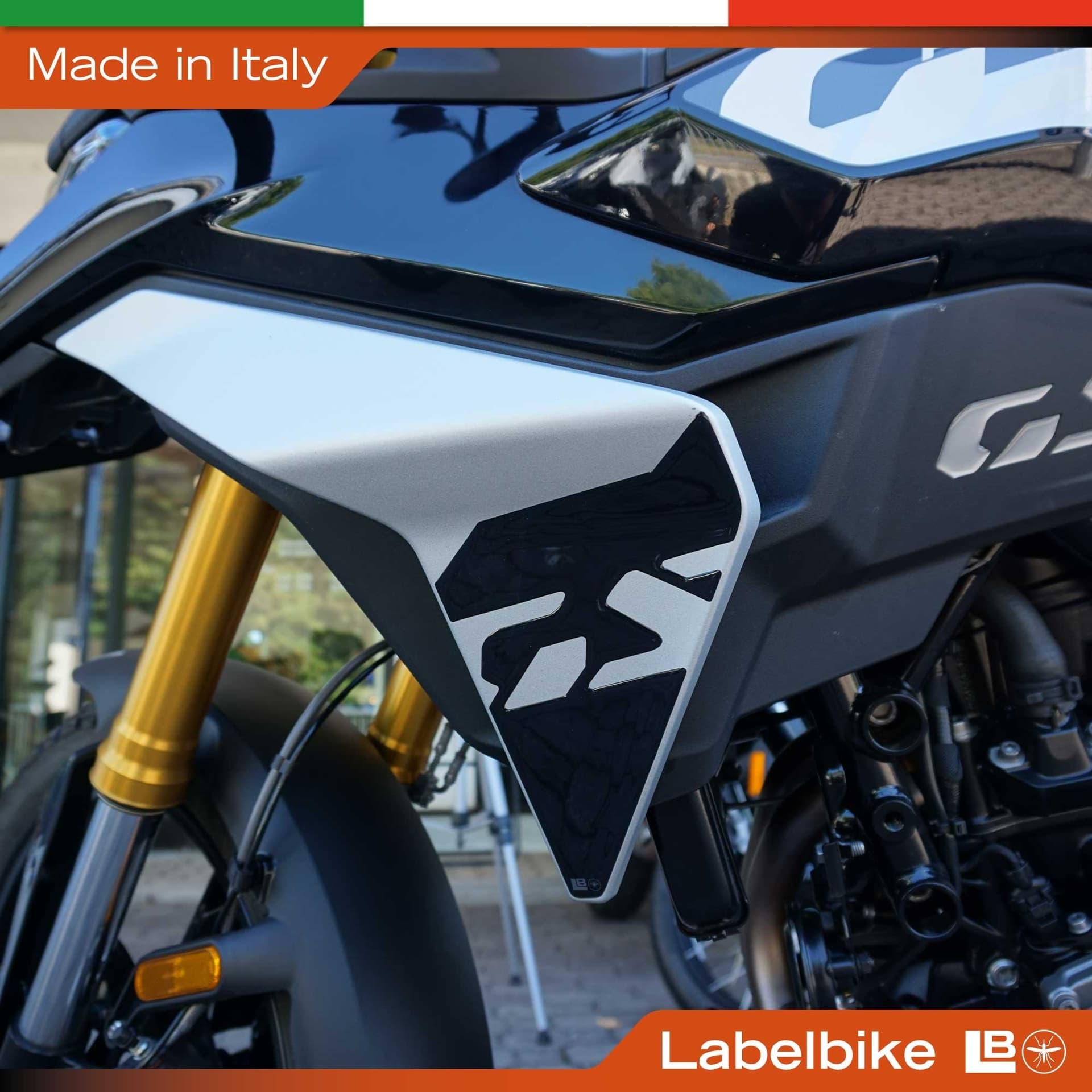 Adesivi 3D Deflettori pance moto compatibile con Bmw F 450 GS 2026 - 9