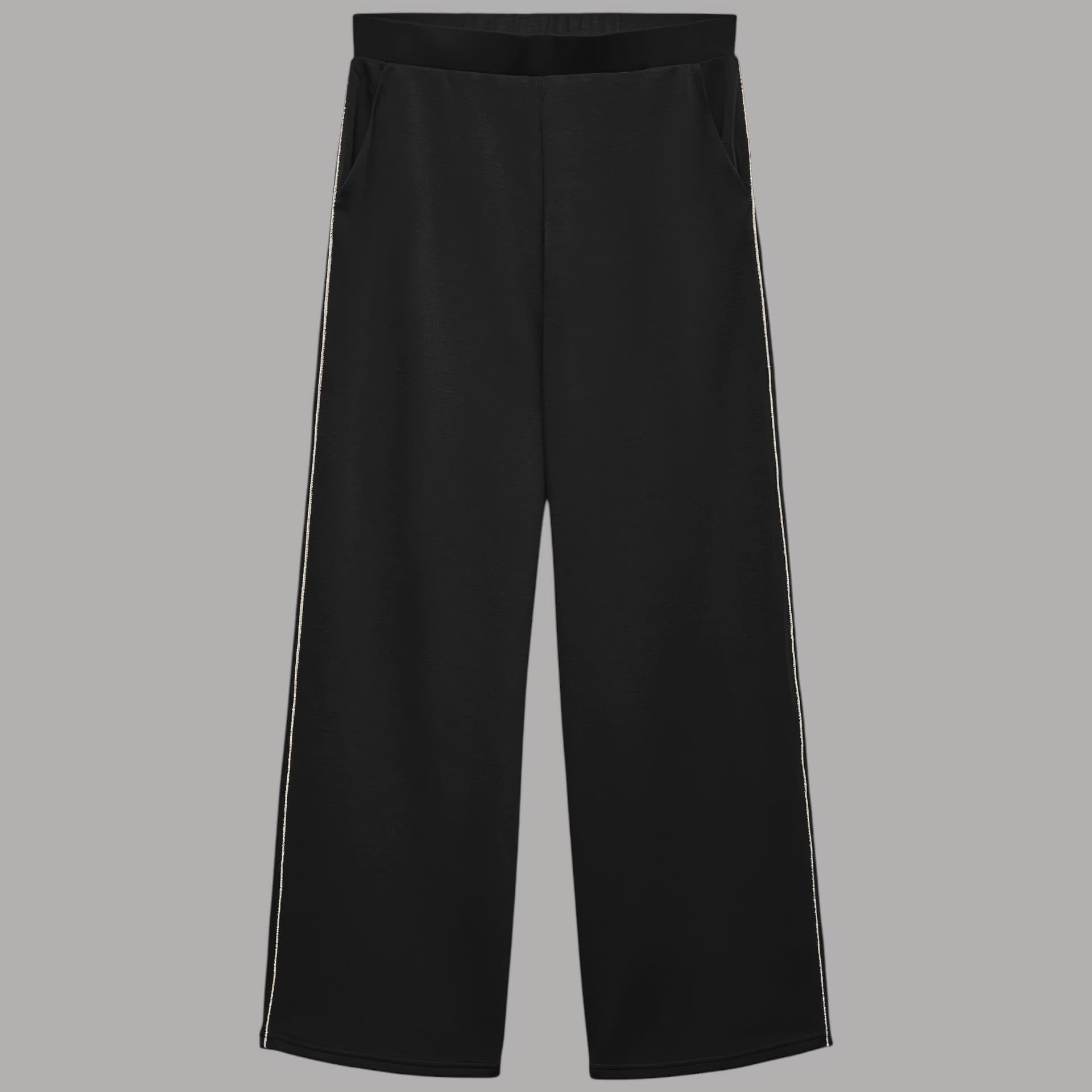 Pantaloni Vero Moda Leo vita alta con dettaglio a contrasto - 2
