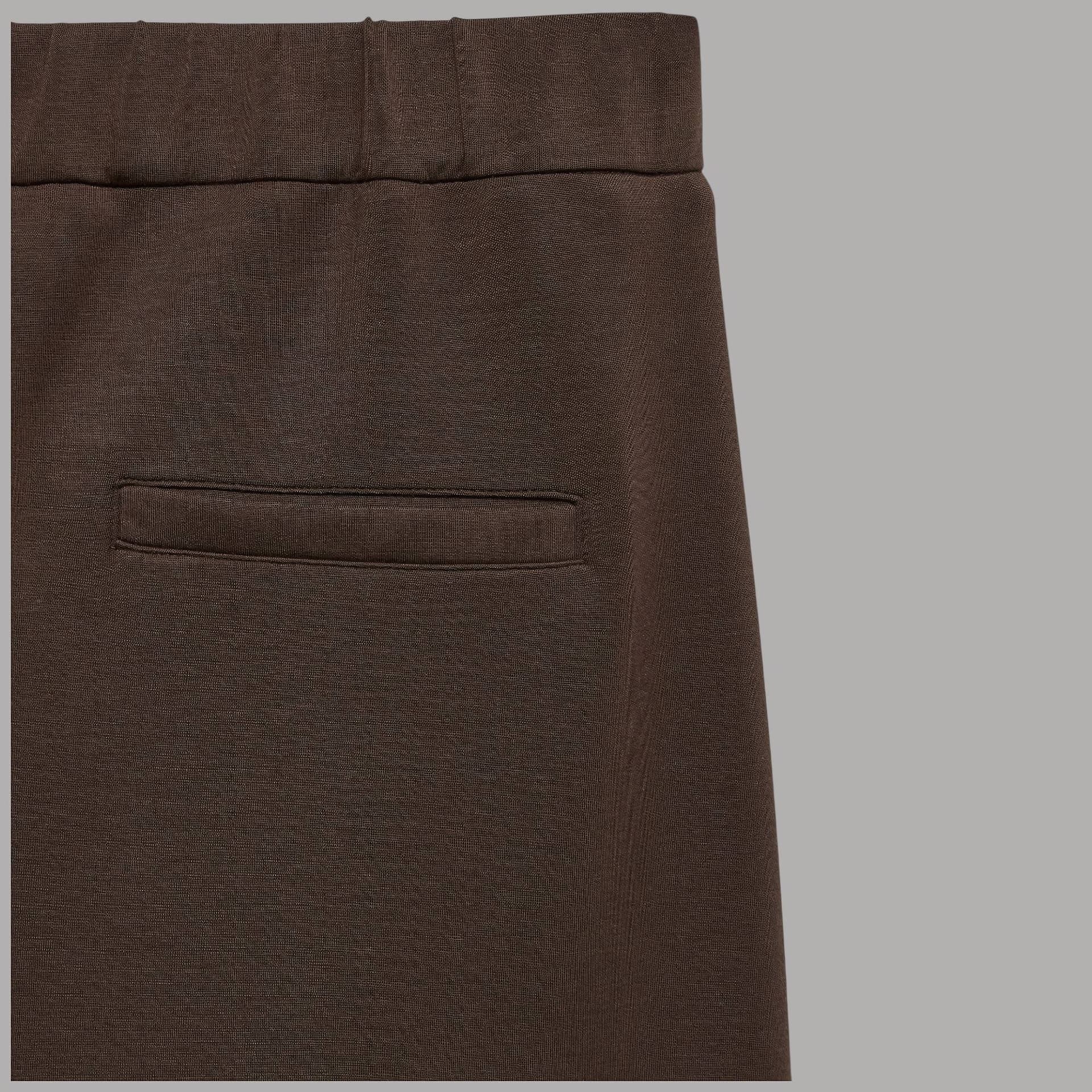 Pantaloni Vero Moda Bellis wide leg vita media con tasche frontali - 4