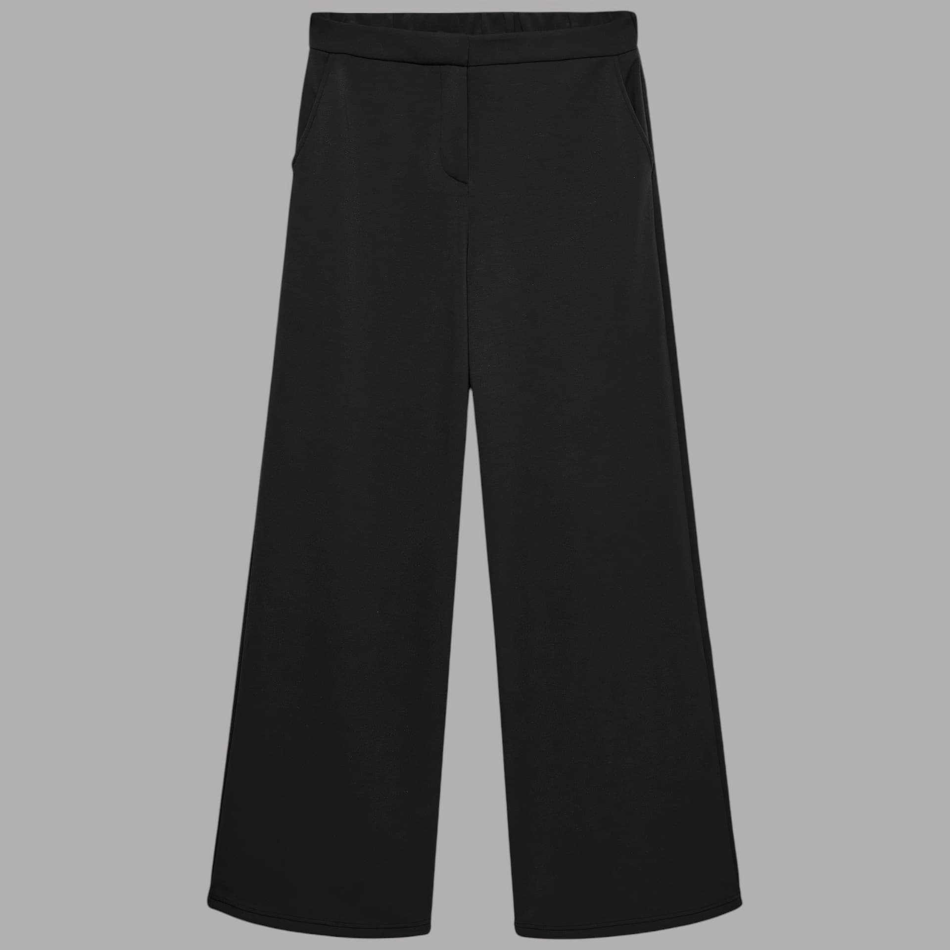 Pantaloni Vero Moda Bellis wide leg vita media con tasche frontali - 7