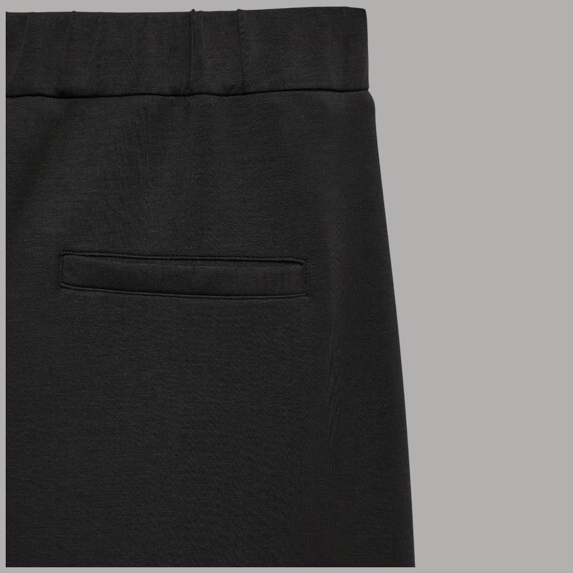 Pantaloni Vero Moda Bellis wide leg vita media con tasche frontali - 8