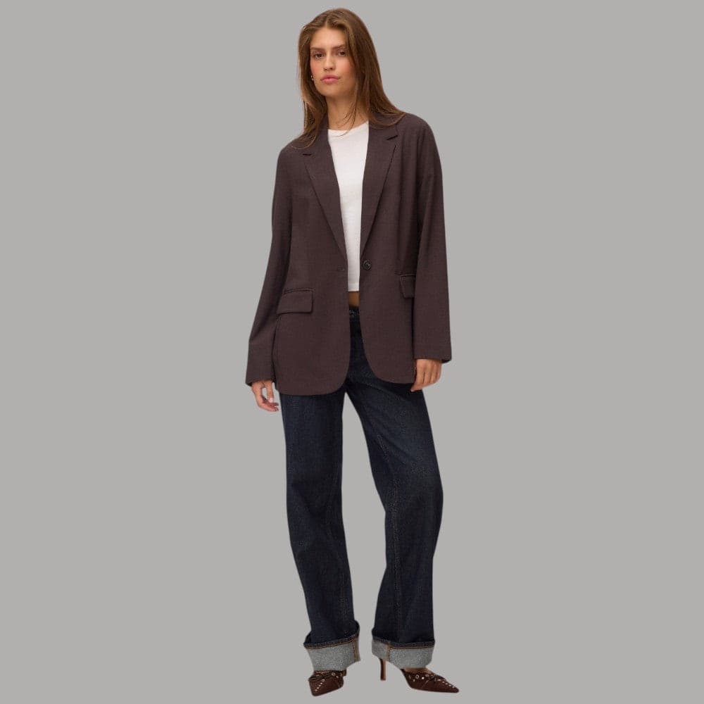 Blazer Vero Moda Texas con vestibilità loose fit e tasche frontali - 12