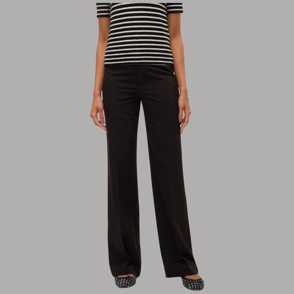 Pantaloni Vero Moda Texas straight fit a vita media con passanti - 2