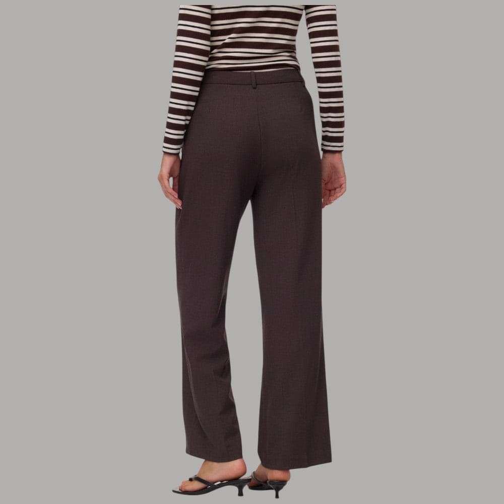 Pantaloni Vero Moda Texas straight fit a vita media con passanti - 11